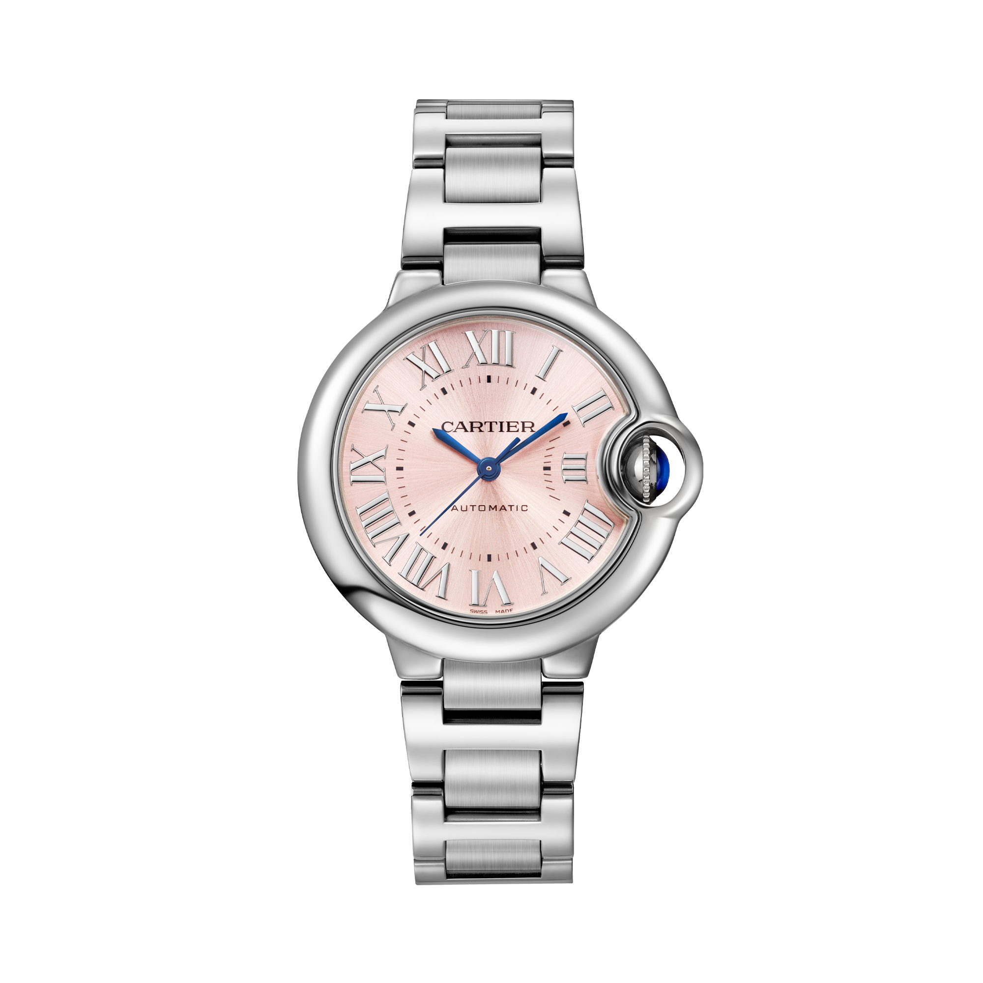 Cartier Ballon Bleu de Cartier 33mm,Pink Dial, Roman Numerals_1