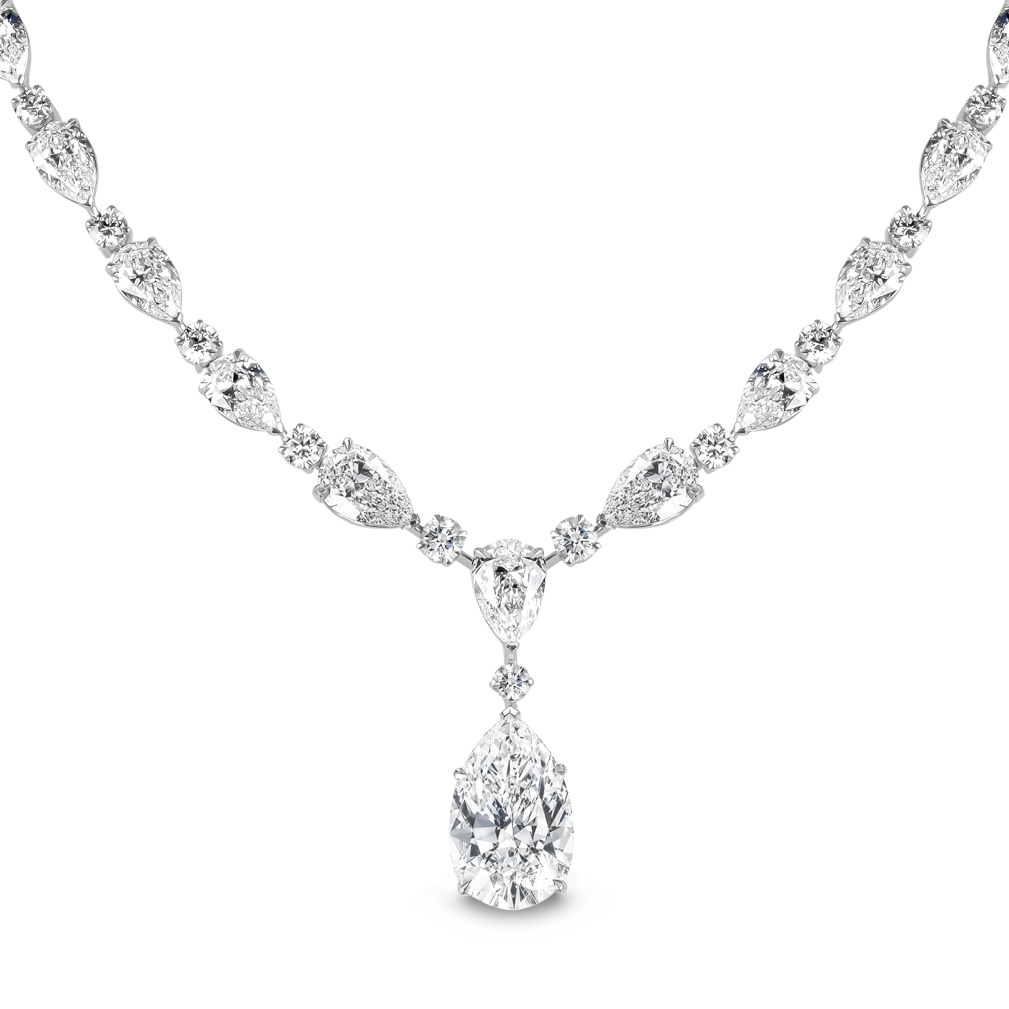 Masterpiece Pear Shaped 8.04ct Type IIA Diamond Pendant Pear Shaped, Claw Set_2