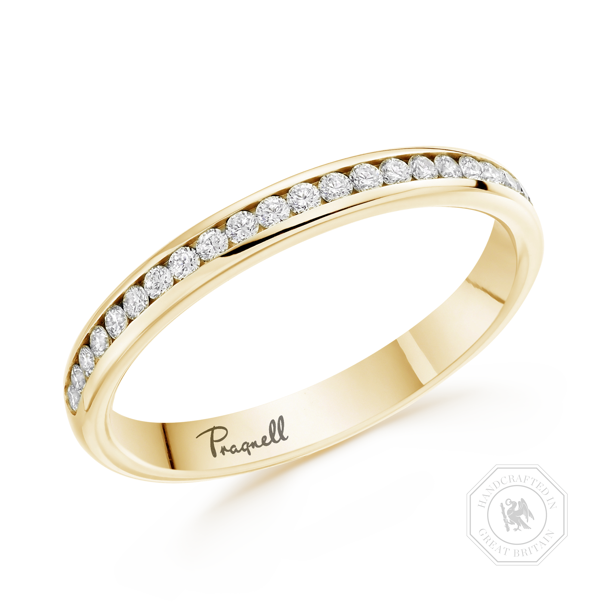 Brilliant Cut Diamond Half Eternity Ring Brilliant Cut, Half Eternity, Channel Set_1