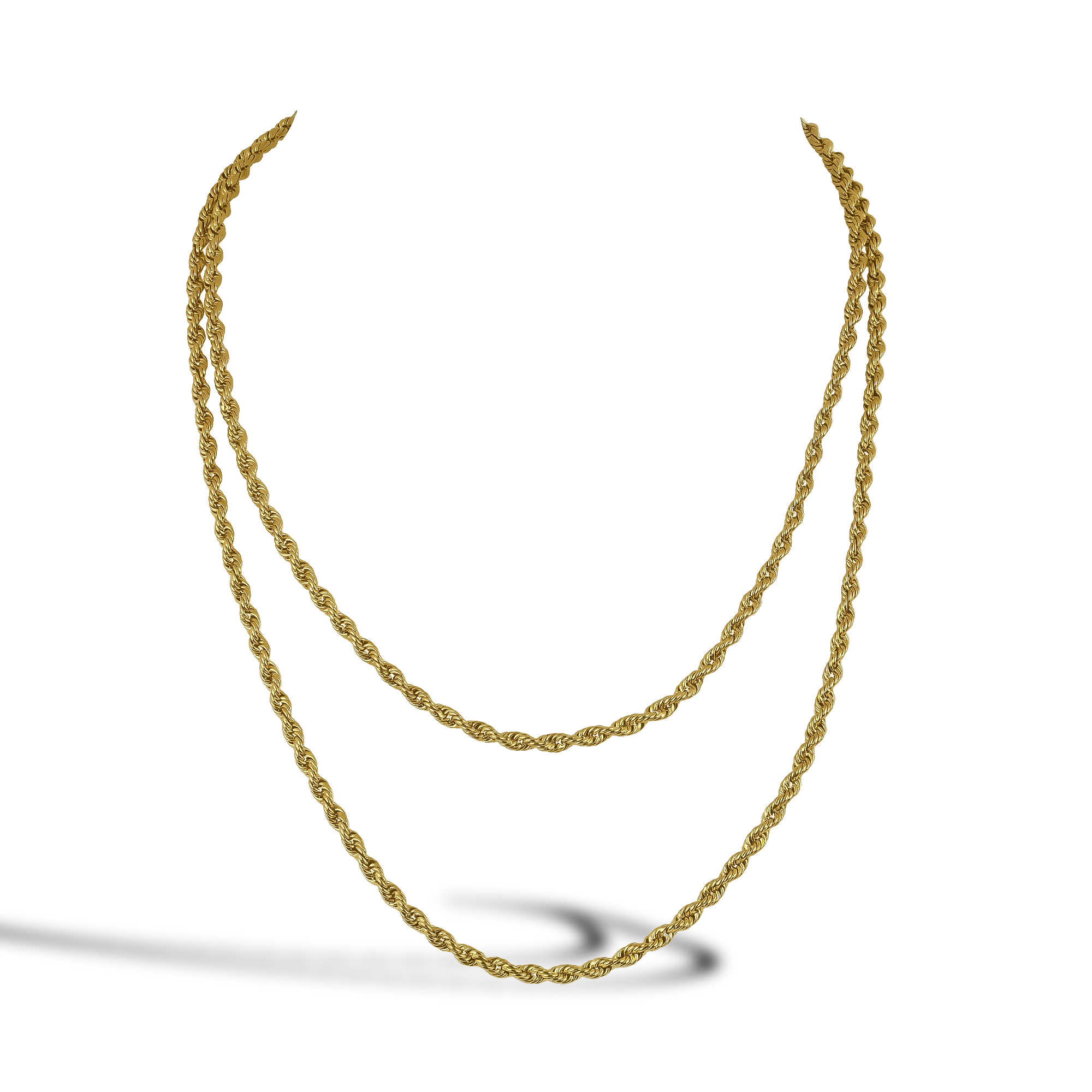 Edwardian Rope Link Guard Chain Necklace 95cm _1