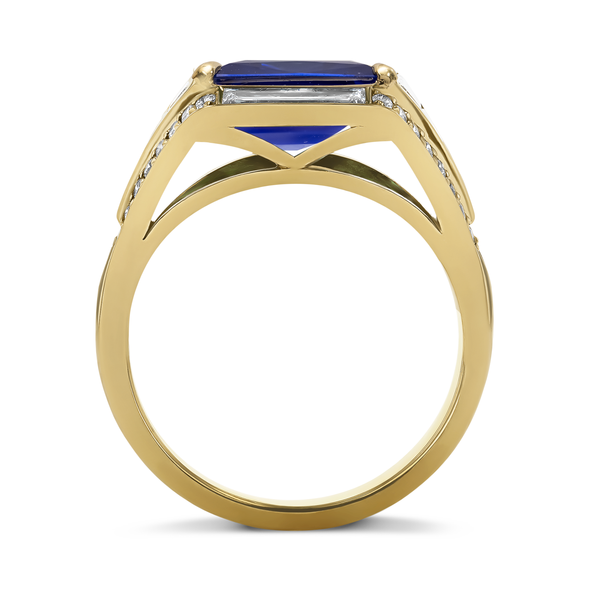 Masterpiece Astoria 4.167ct Kashmir Sapphire and Diamond Ring Square Cut, Claw Set_3