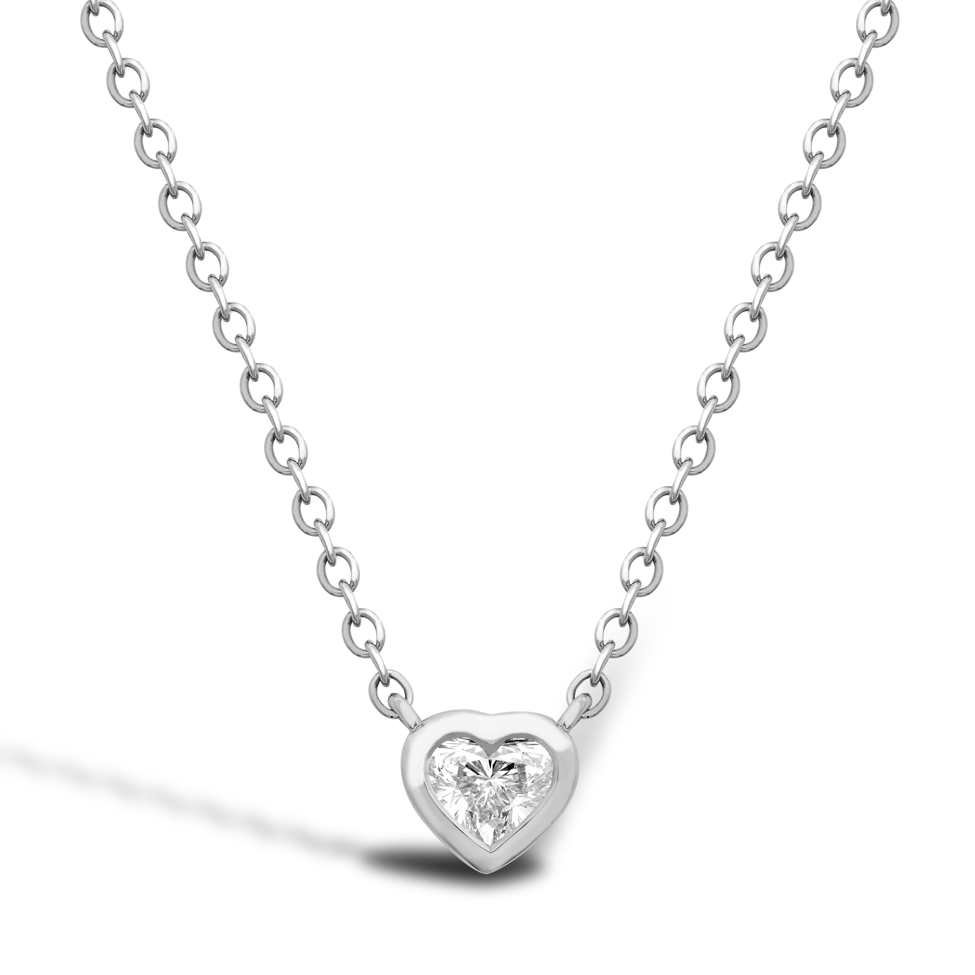 Sundance Diamond Pendant Heartshaped, Rubover Set_1