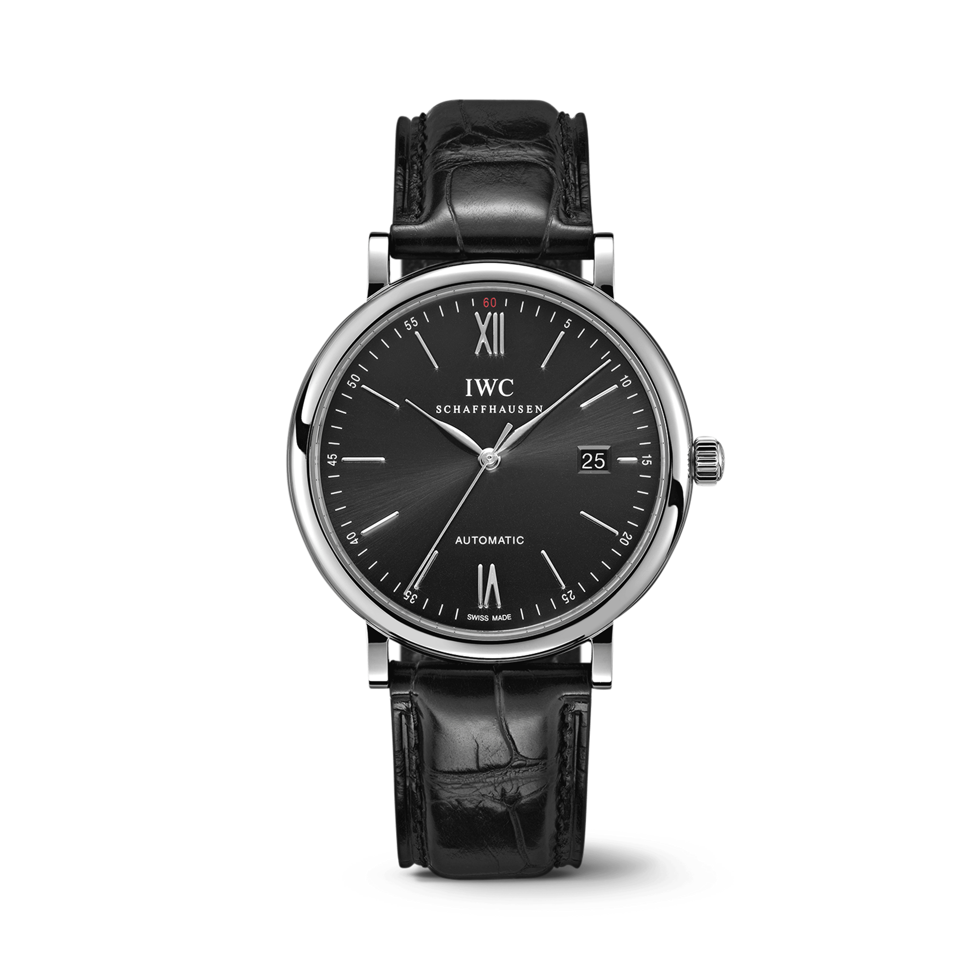 IWC Portofino Automatic 40mm, Black Dial, Baton Numerals_1