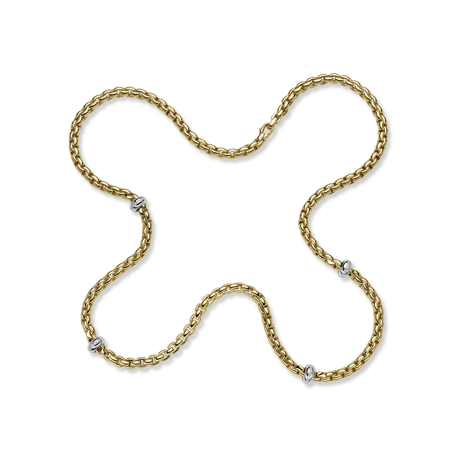 Fope Eka Diamond Necklace Brilliant Cut, Pavé Set_1