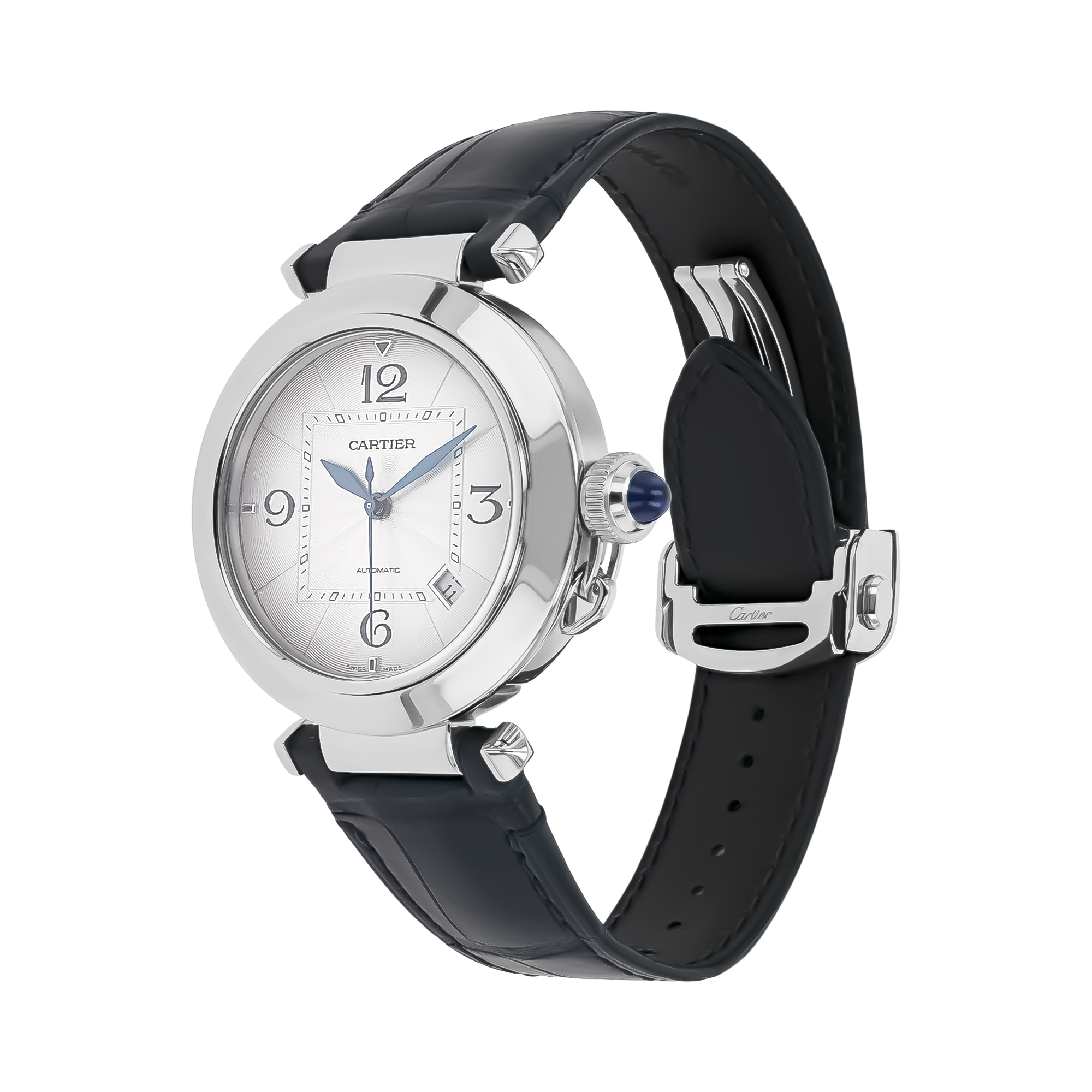 Cartier Pasha 41mm, Silver Dial, Arabic Numerals_2