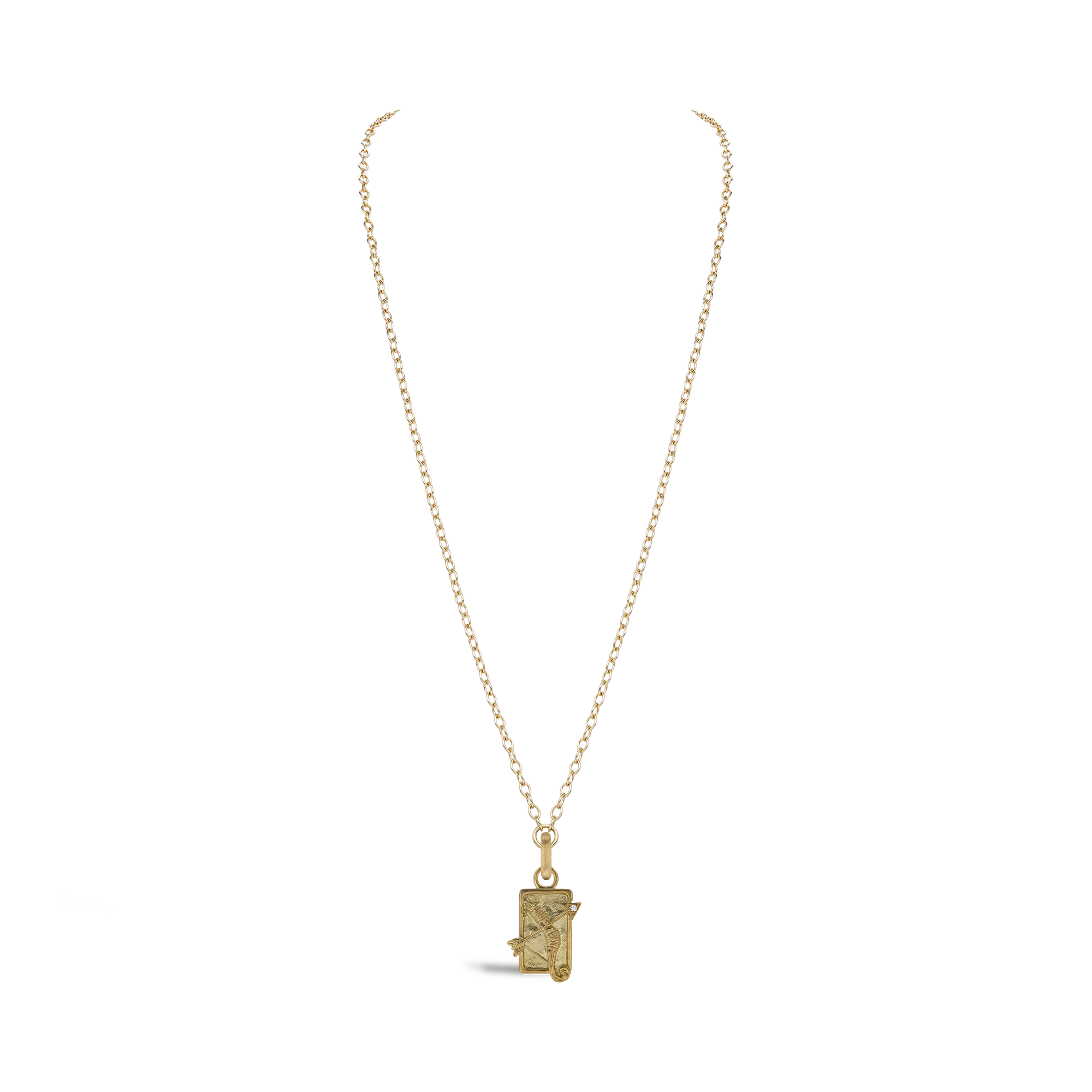 Zodiac Diamond Sagittarius Pendant Charm Brilliant cut, Claw set_3