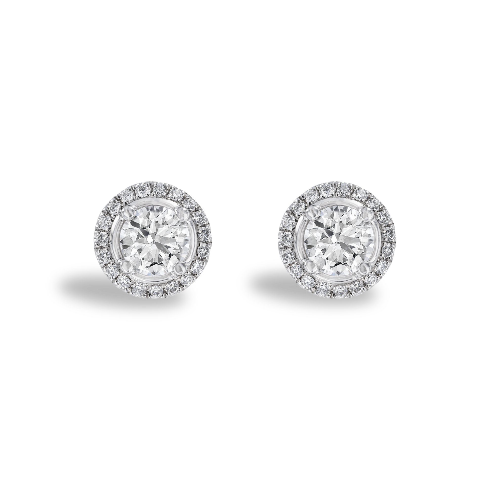 Celestial 1.00ct Diamond Cluster Earrings Brilliant cut, Claw set_1
