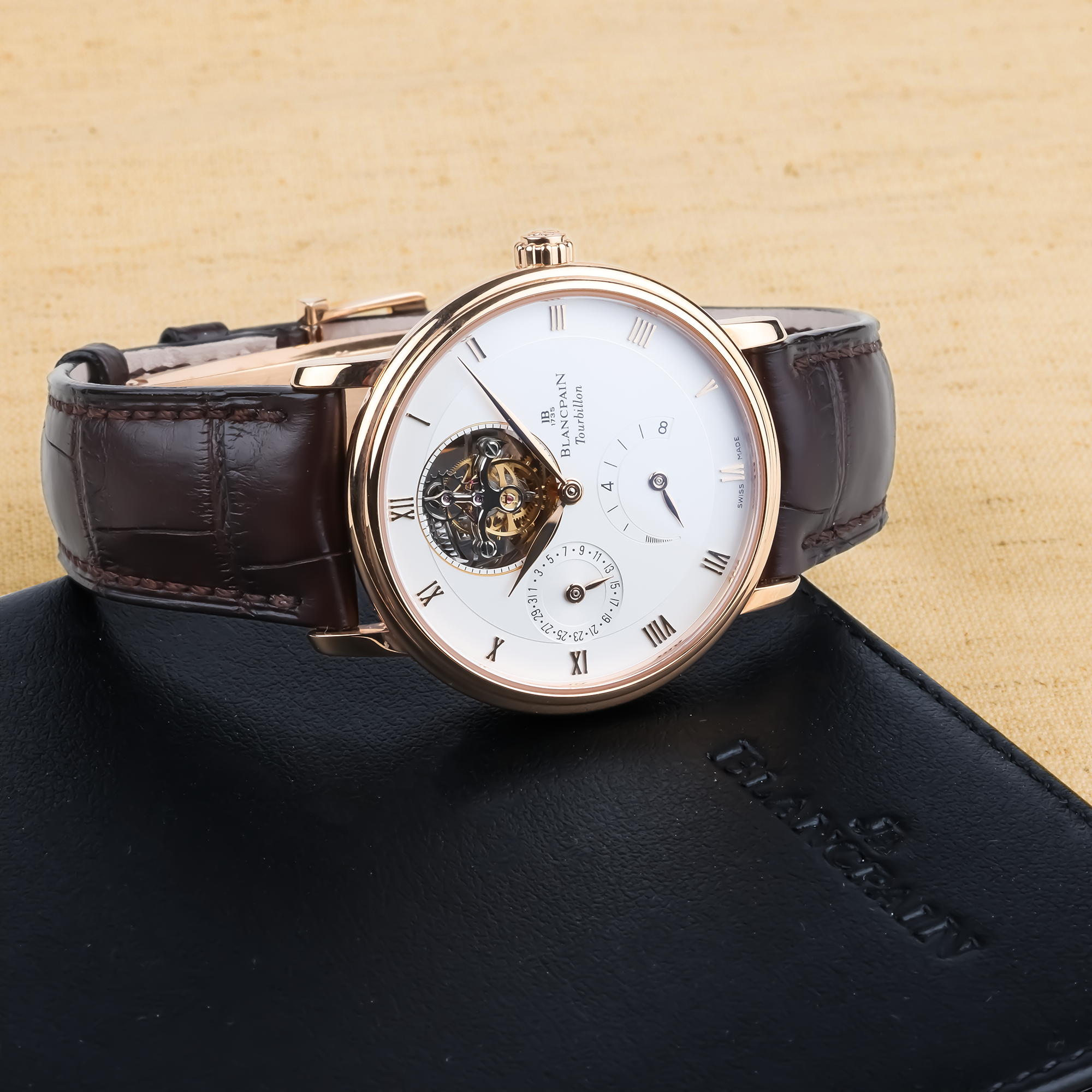 Pre-Owned Blancpain Villeret 37.5mm, White Dial, Roman Numerals_8