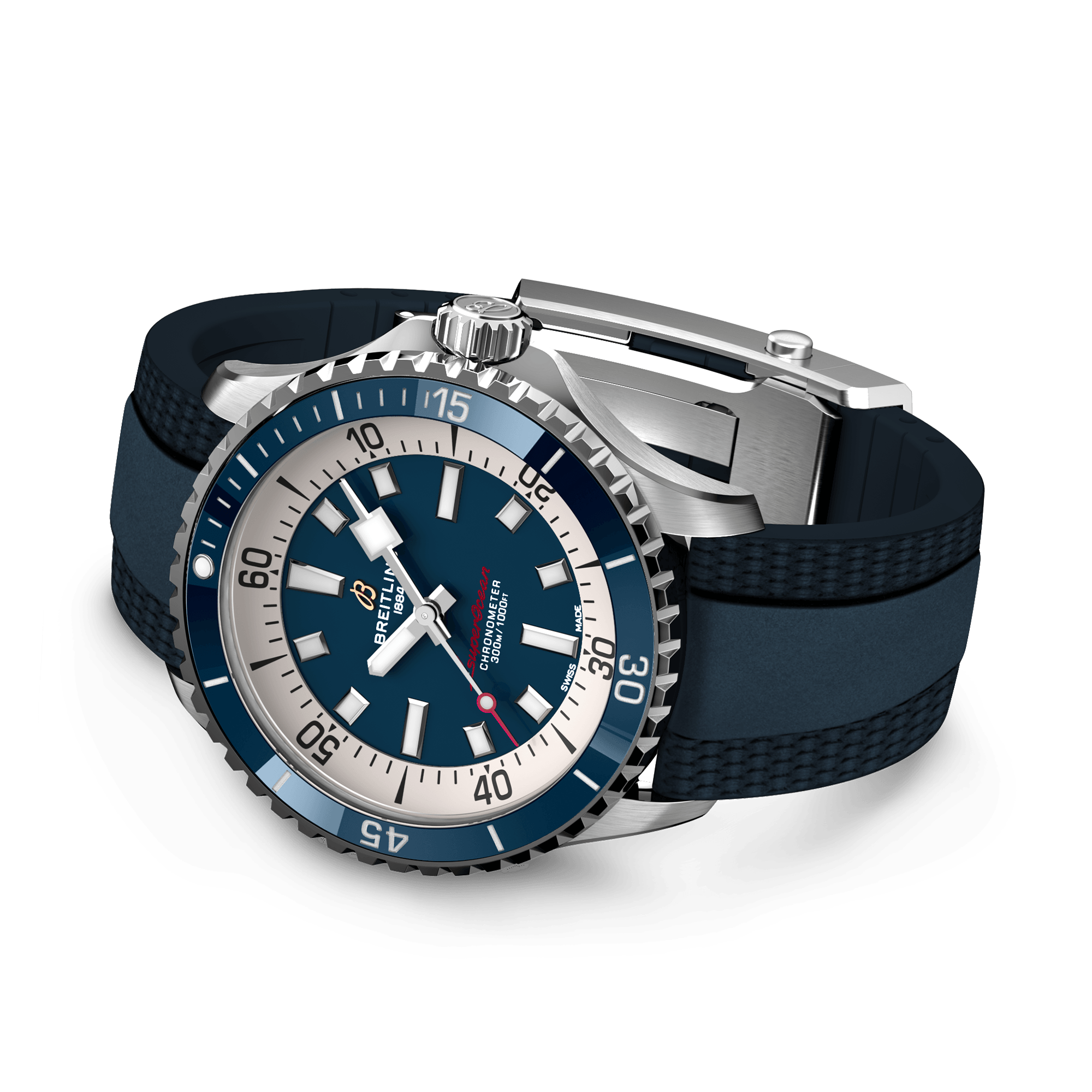 Breitling Superocean Automatic 42 42mm, Blue Dial, Arabic & Baton Numerals_4