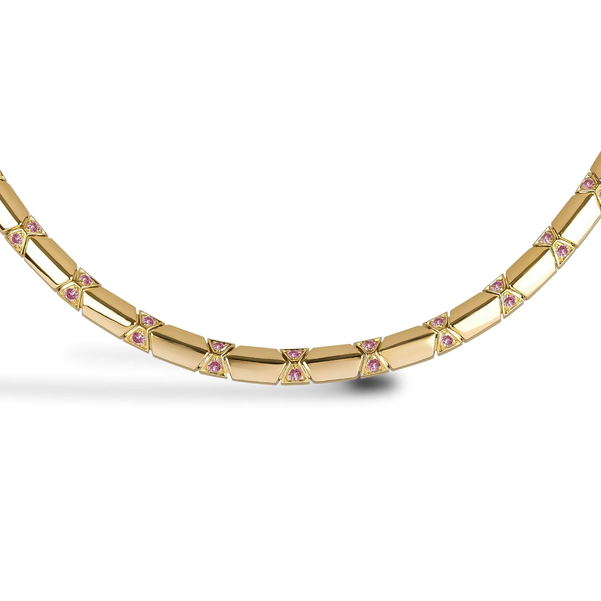 Origins Pink Diamond Necklace Brilliant Cut, Grain Set_2