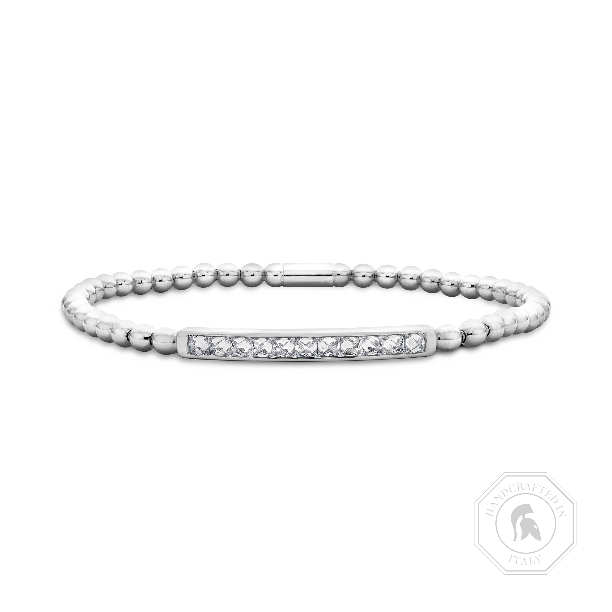 RockChic Diamond Expandable Bangle Princess Cut, Channel Set_1