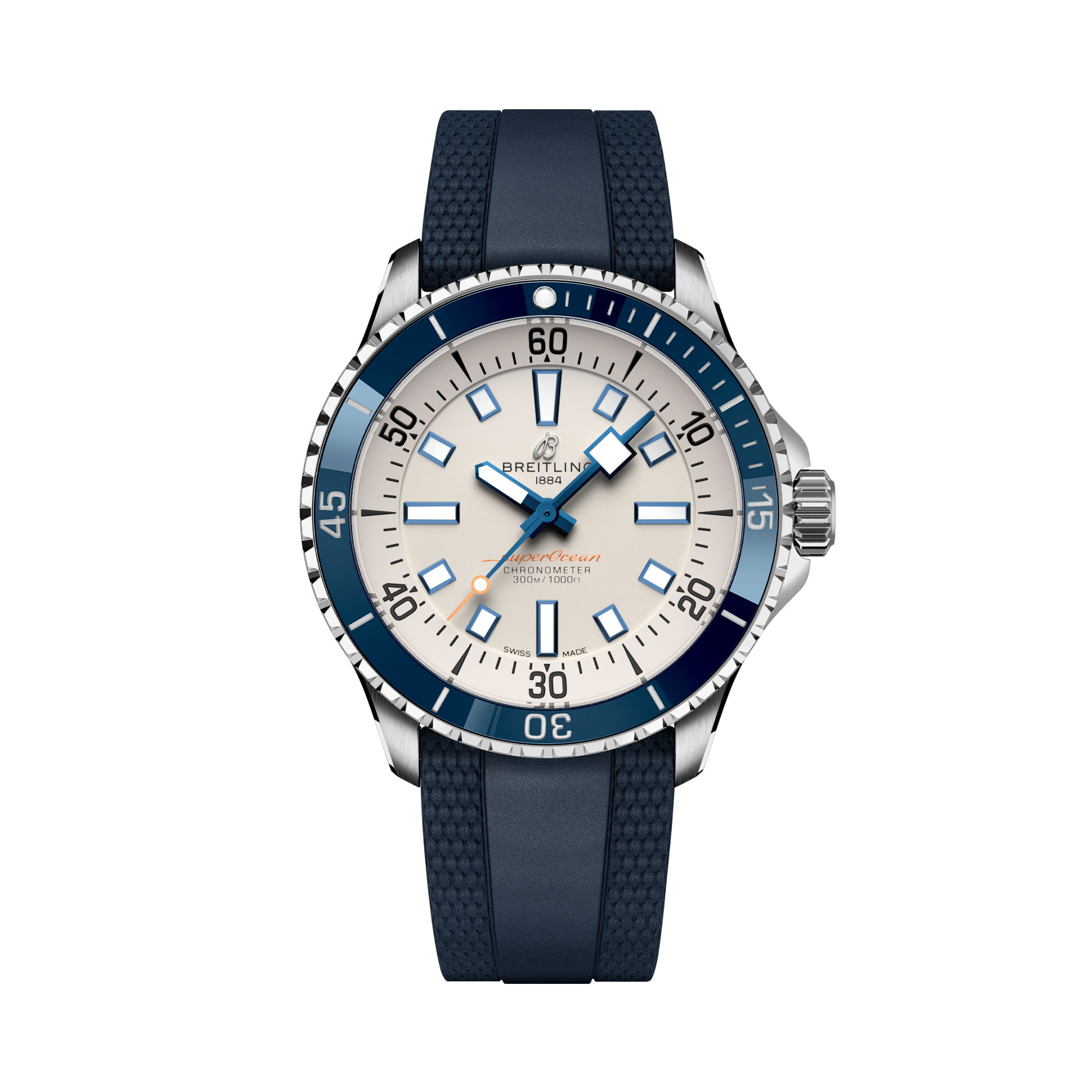 Breitling Superocean Automatic 42 42mm, Silver Dial, Arabic & Baton Numerals_1