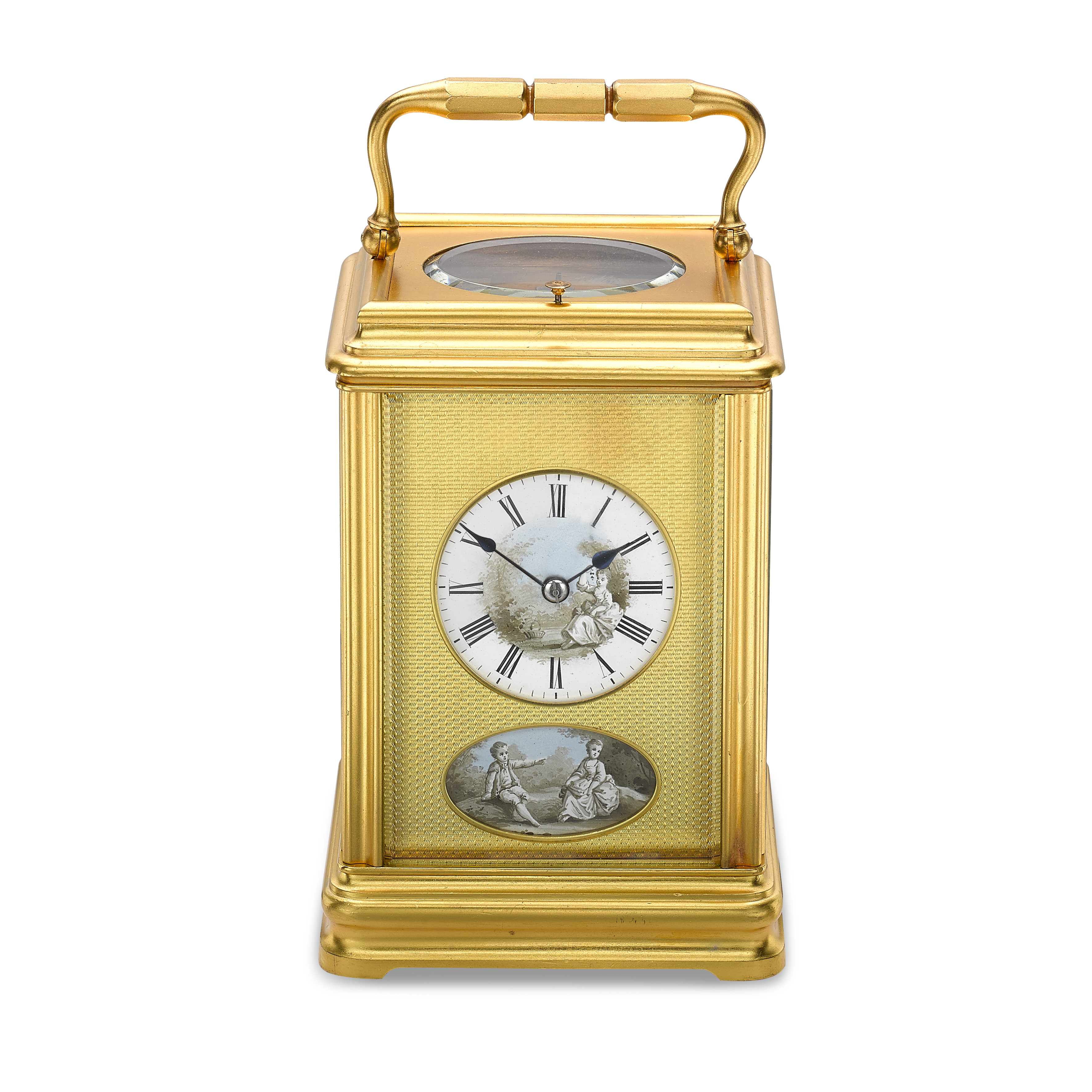 Victorian Canellee cased carriage clock _1