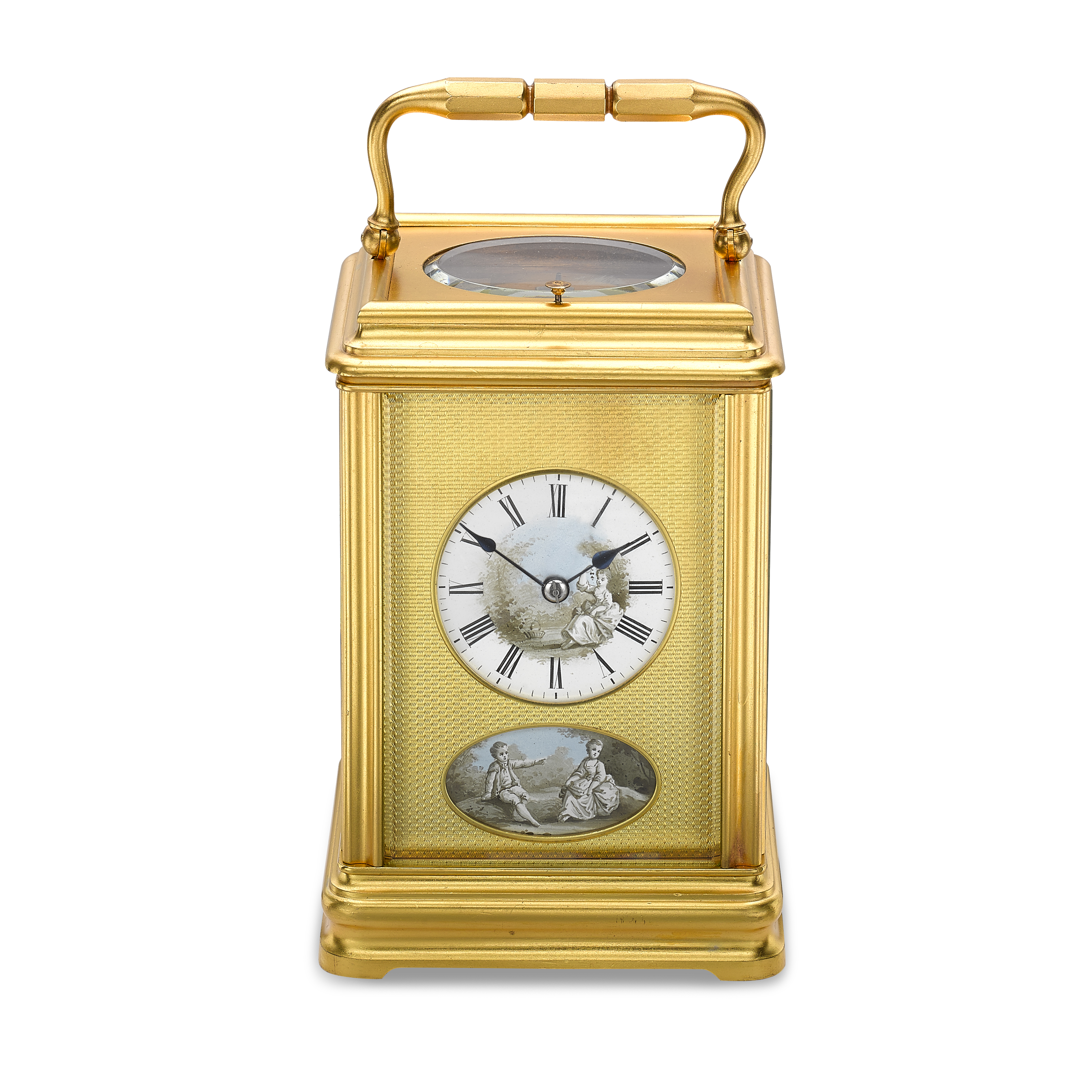 Victorian Canellee cased carriage clock _1