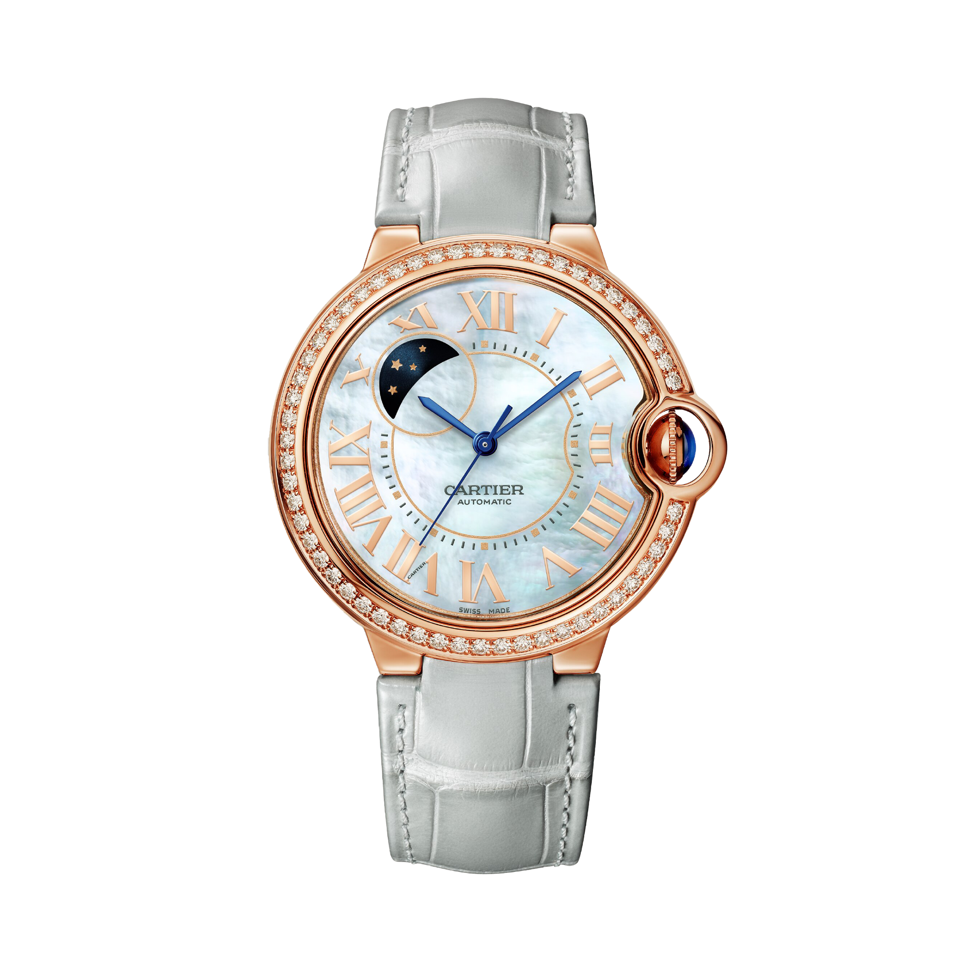 Cartier Ballon Blanc 36mm, Mother-of-Pearl Dial, Roman Numerals_1
