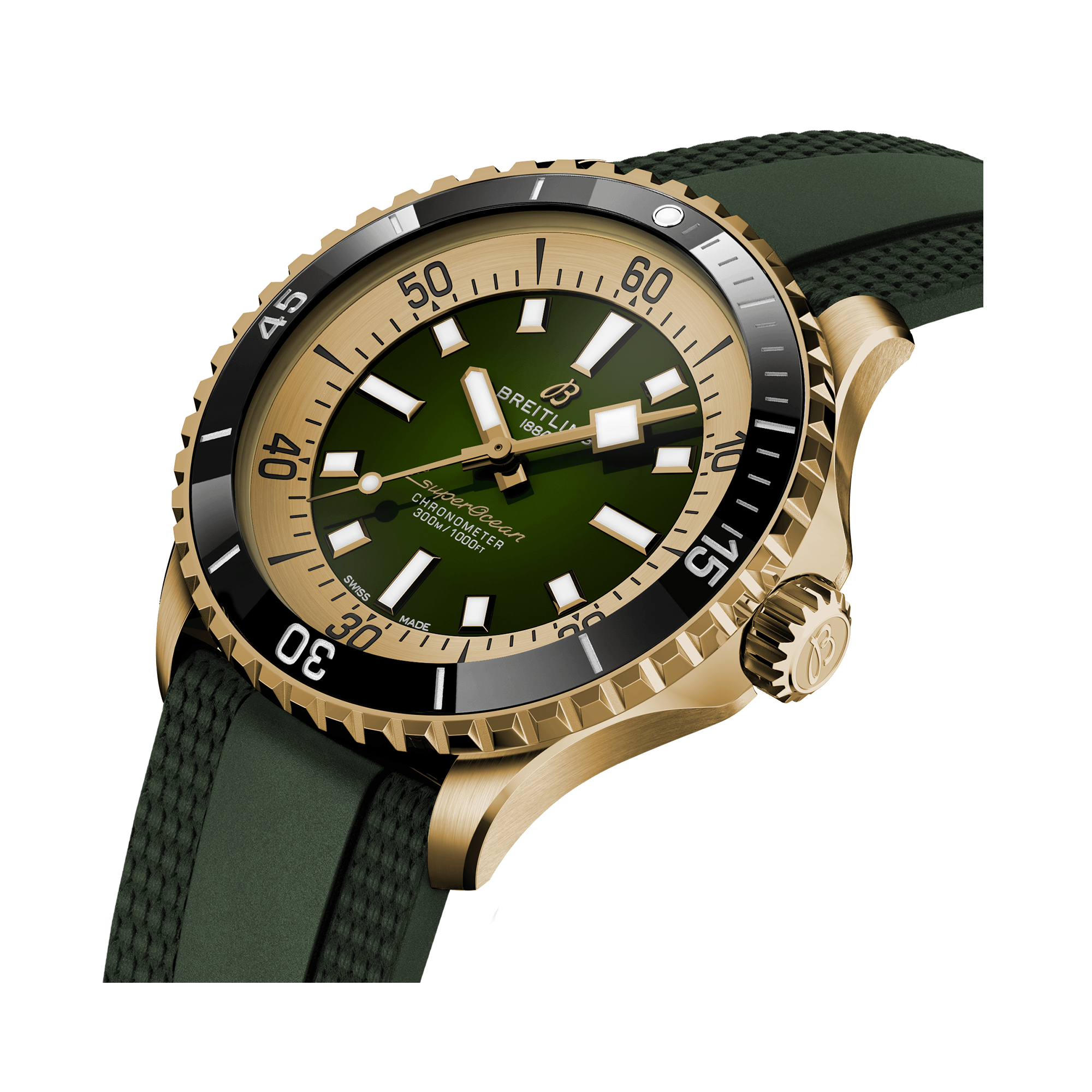 Breitling Superocean Automatic 42 Bronze 42mm, Green Dial, Arabic & Baton Numerals_3