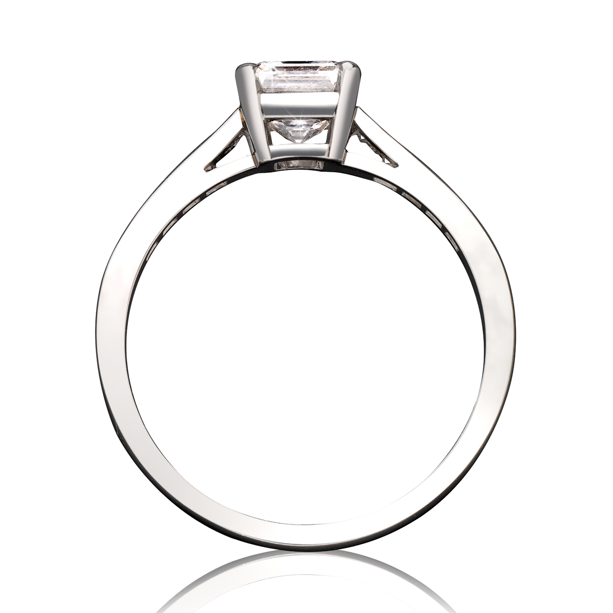 Gatsby 1.20ct Diamond Solitaire Ring Asscher Cut, Claw Set_3