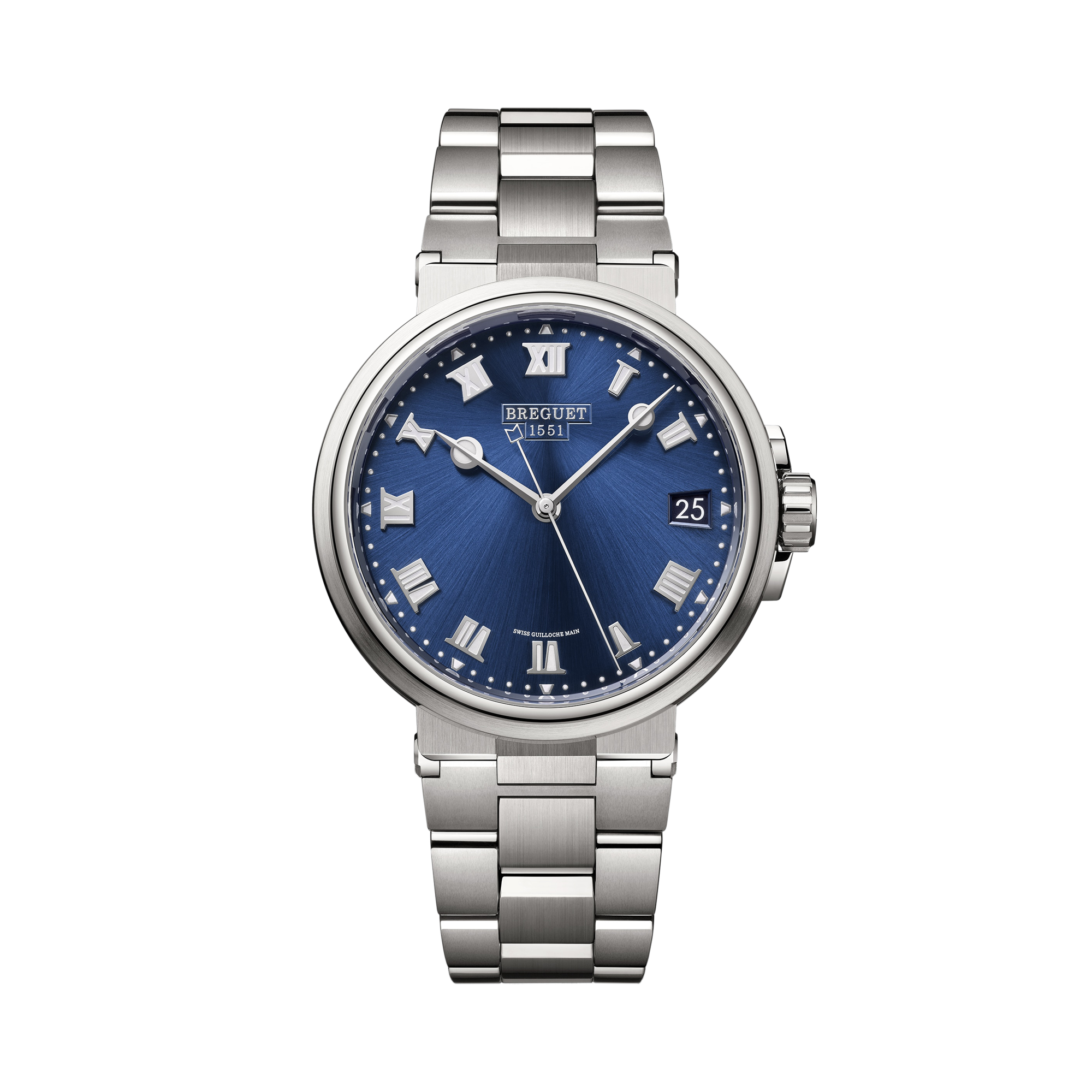 Breguet Marine 40mm, Blue Dial, Roman Numerals_1