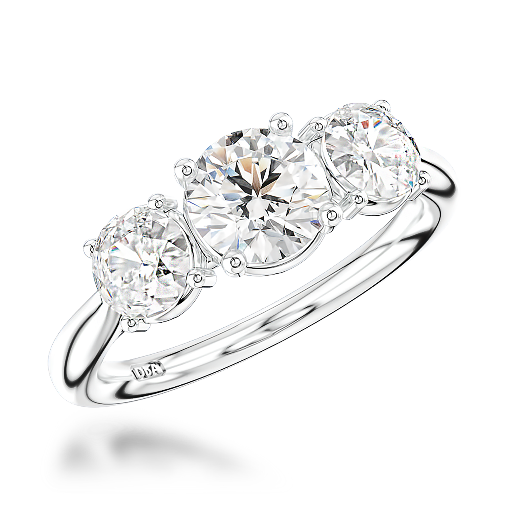 1.60CT Diamond Three-Stone Ring Brilliant Cut, Three-Stone_1