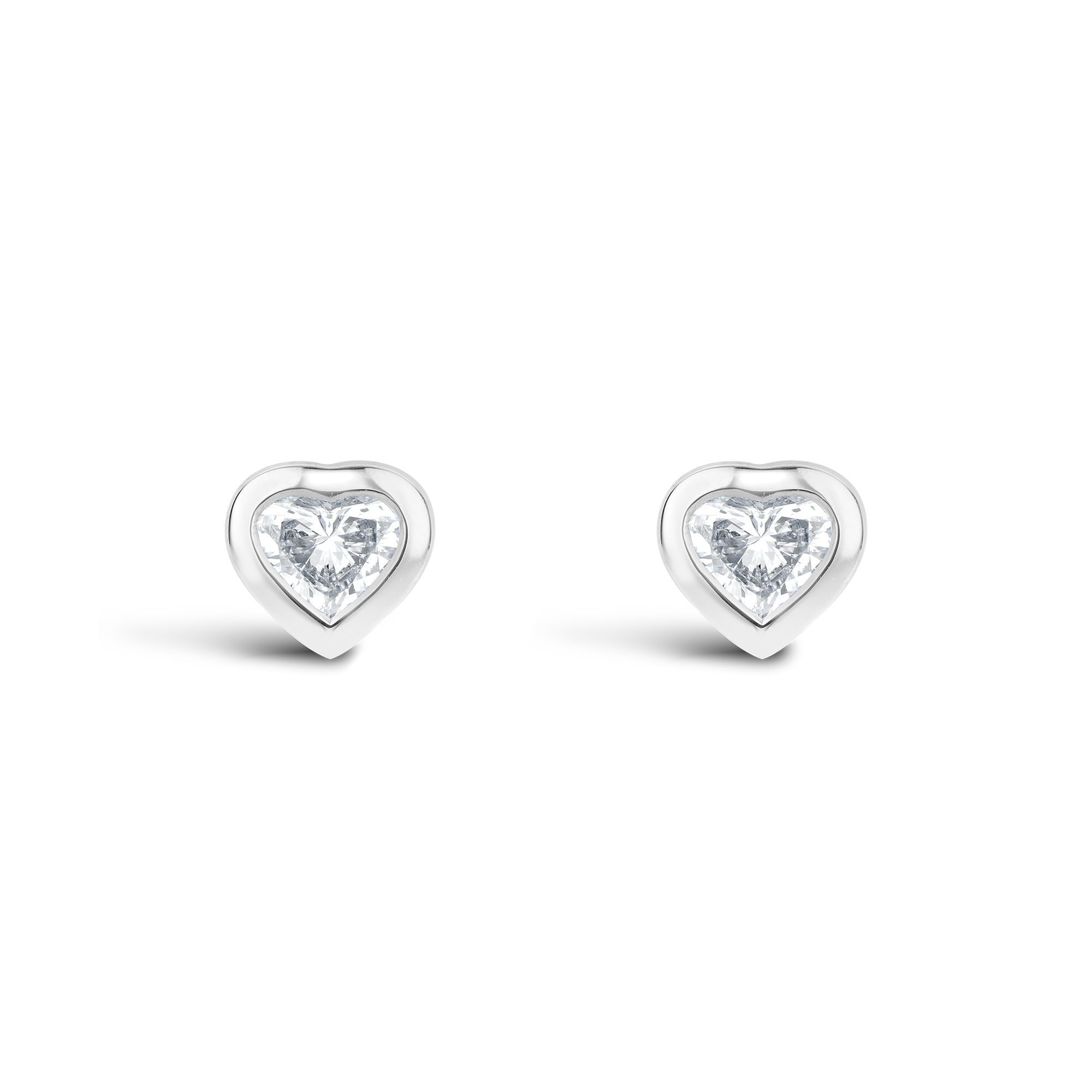 Sundance Diamond Earrings Heartshaped, Rubover Set_1