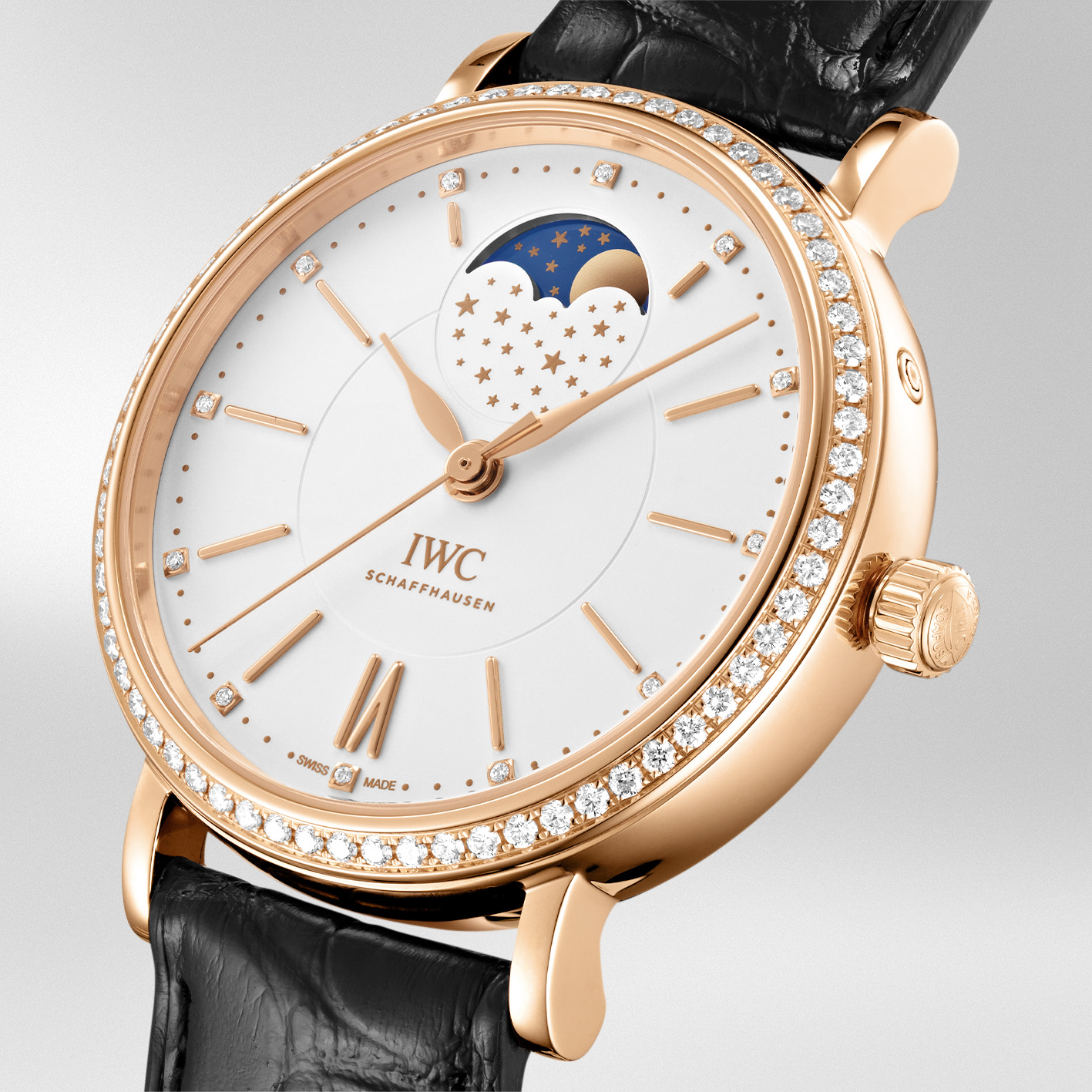 IWC Portofino Moon Phase 37 37mm, White Dial, Baton Numerals_2