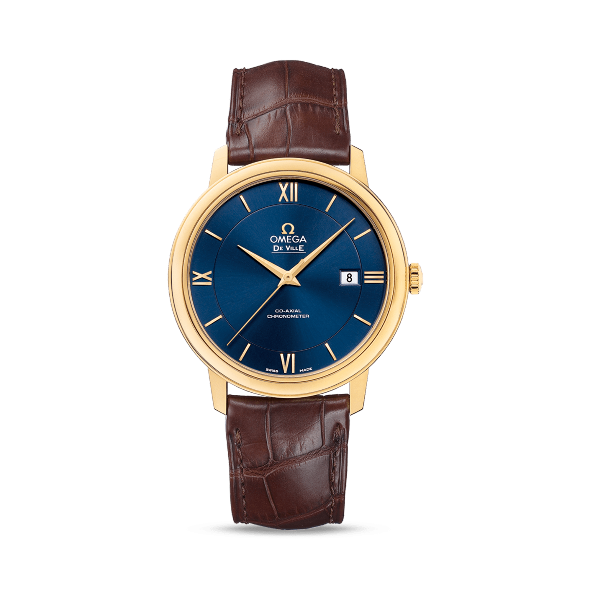 OMEGA De Ville Prestige 39.5mm, Blue Dial, Baton/Roman Numerals_1