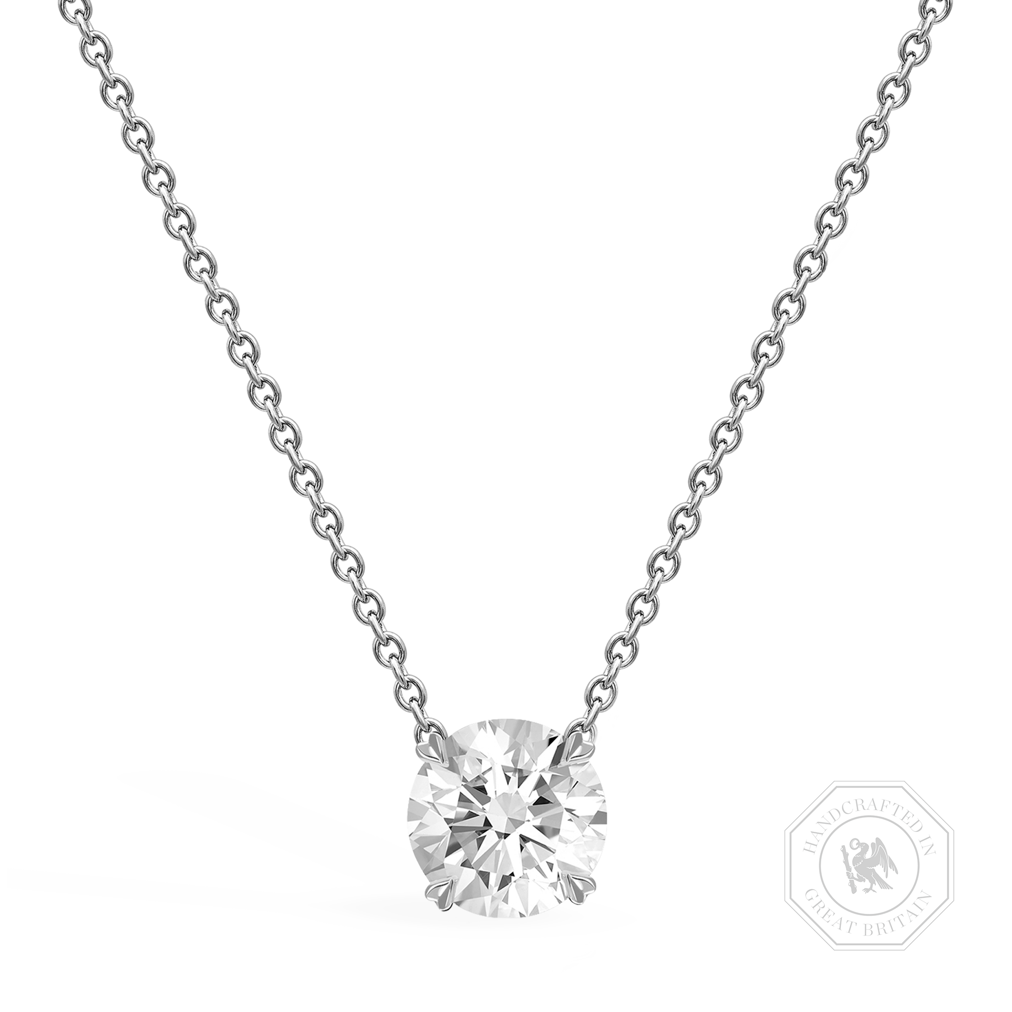 Windsor Diamond Pendant Brilliant cut, Claw set_1