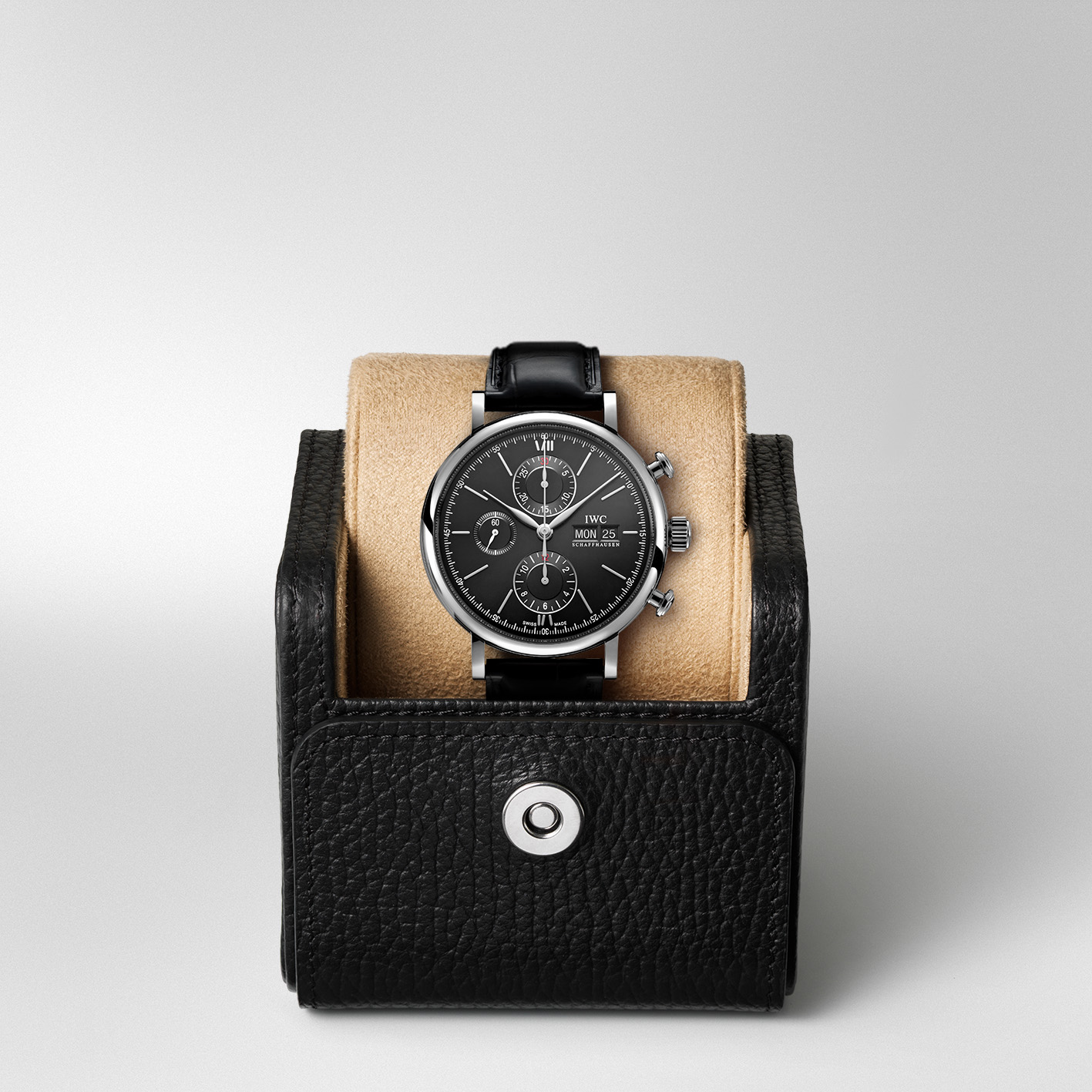 IWC Portofino Chronograph 42mm, Black Dial, Baton Numerals_5