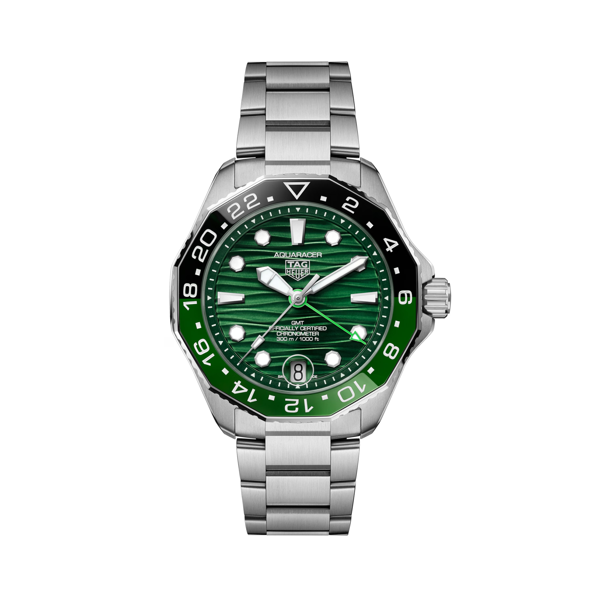Tag Heuer Aquaracer Professional 300 42mm, Green Dial, Baton Numerals_1