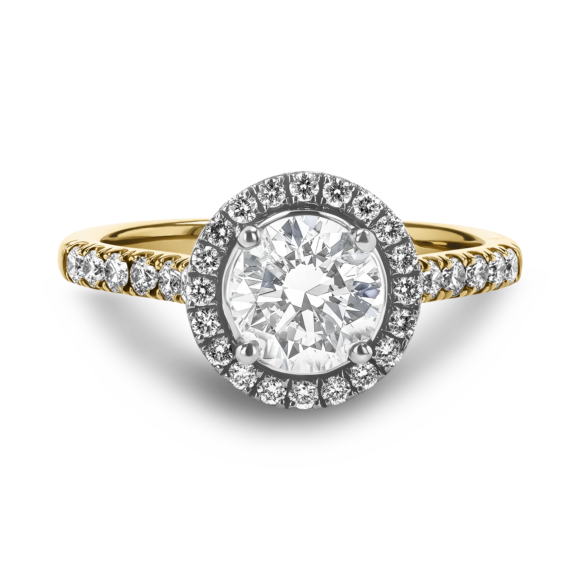 Celestial 0.40ct Brilliant Cut Diamond Cluster Ring Brilliant cut, Claw set_2