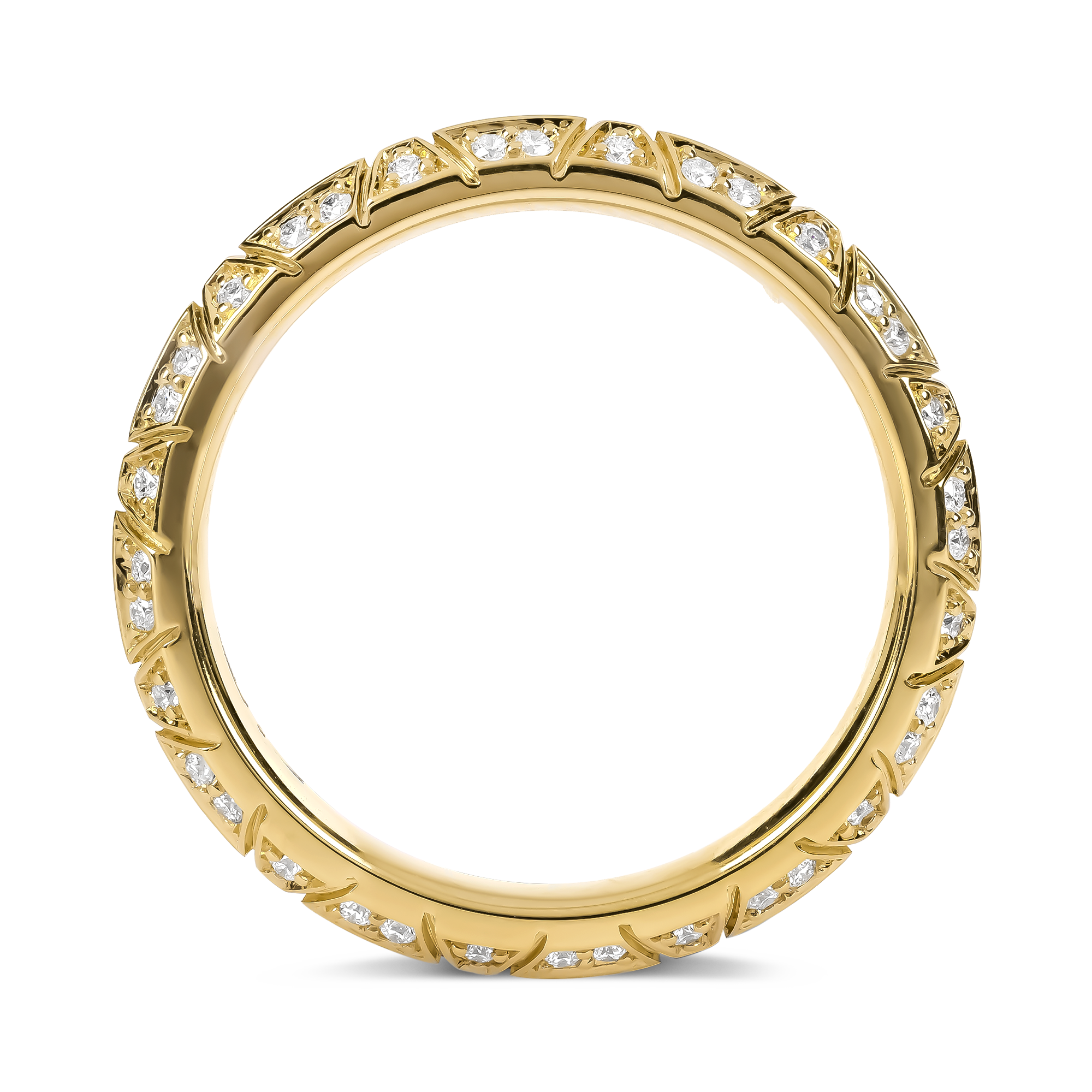 Origins Large Diamond Set Ring Brilliant cut, Claw set_3