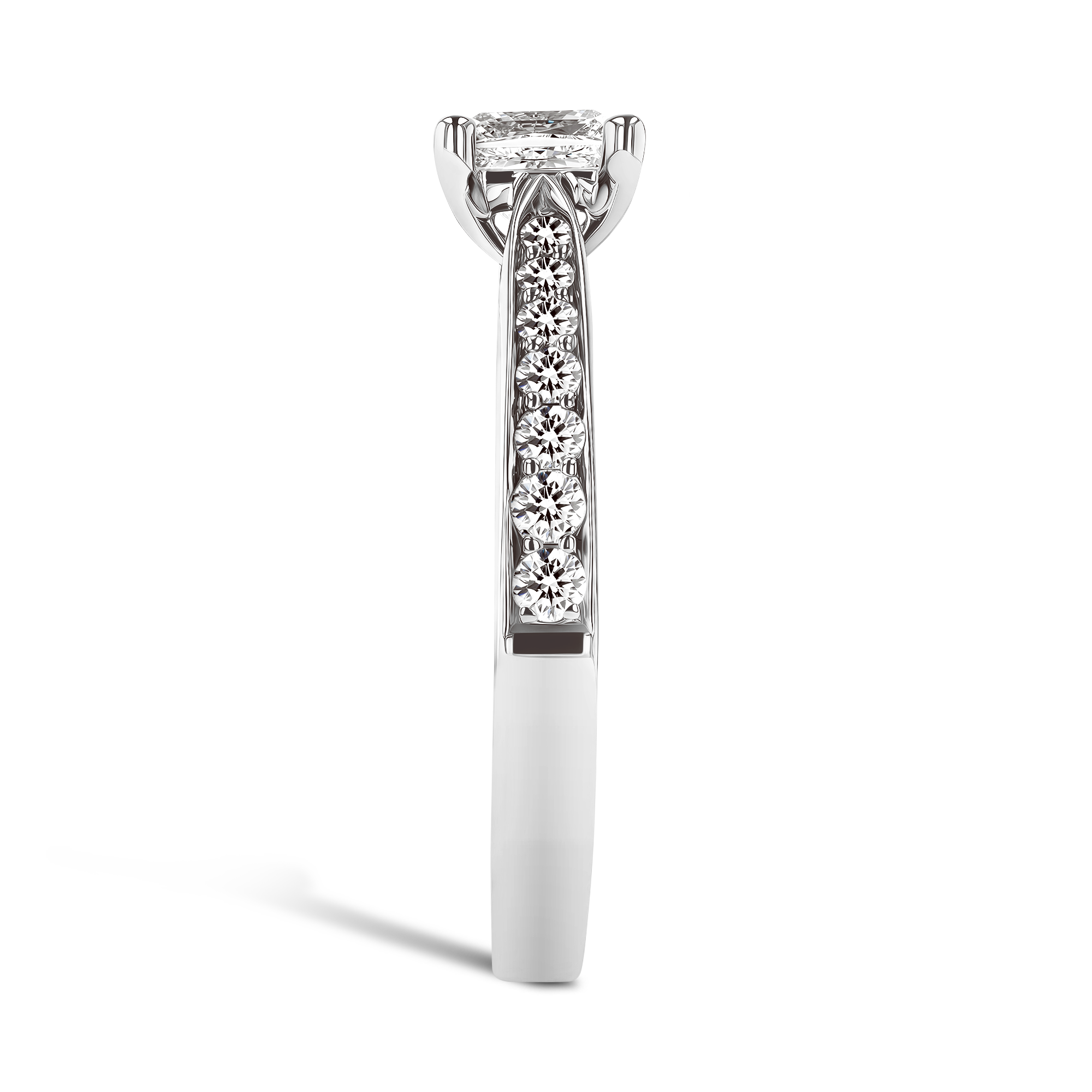 Duchess 0.22ct Princess Cut Diamond Ring Princess Cut, Claw Set_4