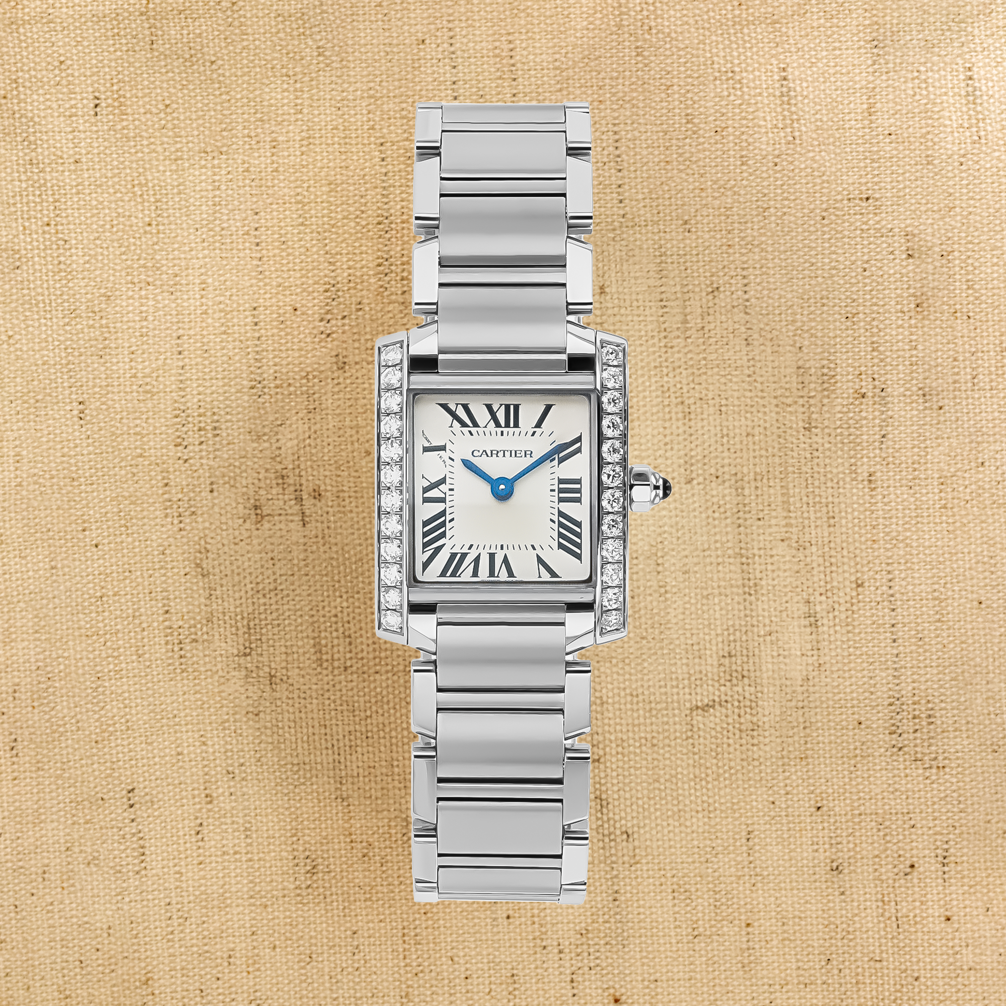 Cartier Tank Française 25.35mm, Silver Dial, Roman Numerals_1