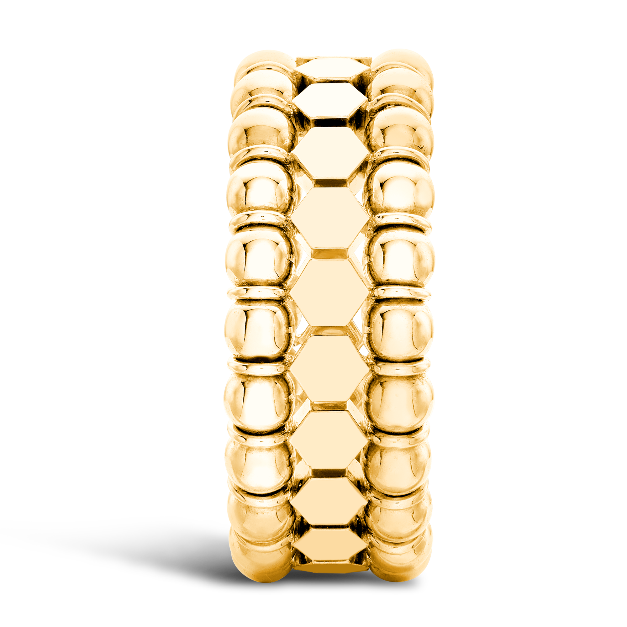 Bohemia Expandable Three Row Ring _4