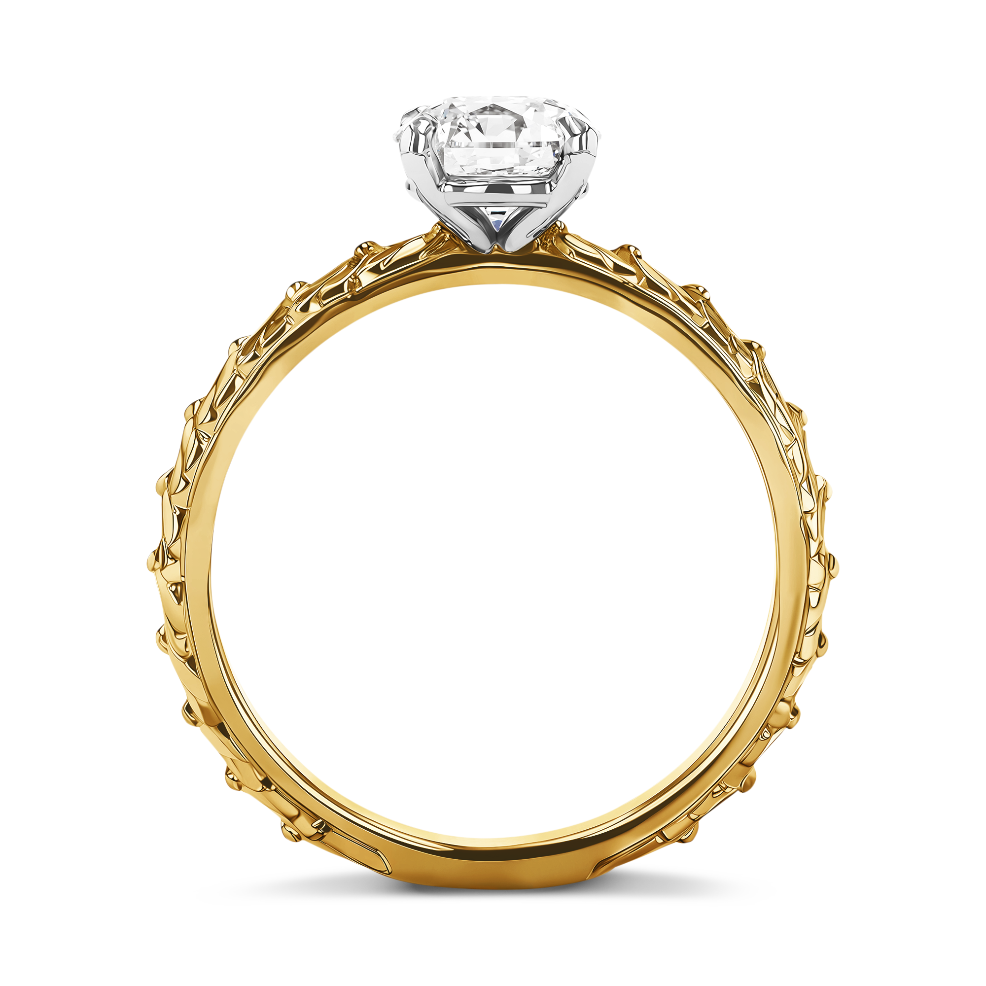 Apple Blossom 1.01ct Diamond Solitaire Ring Brilliant cut, Claw set_3