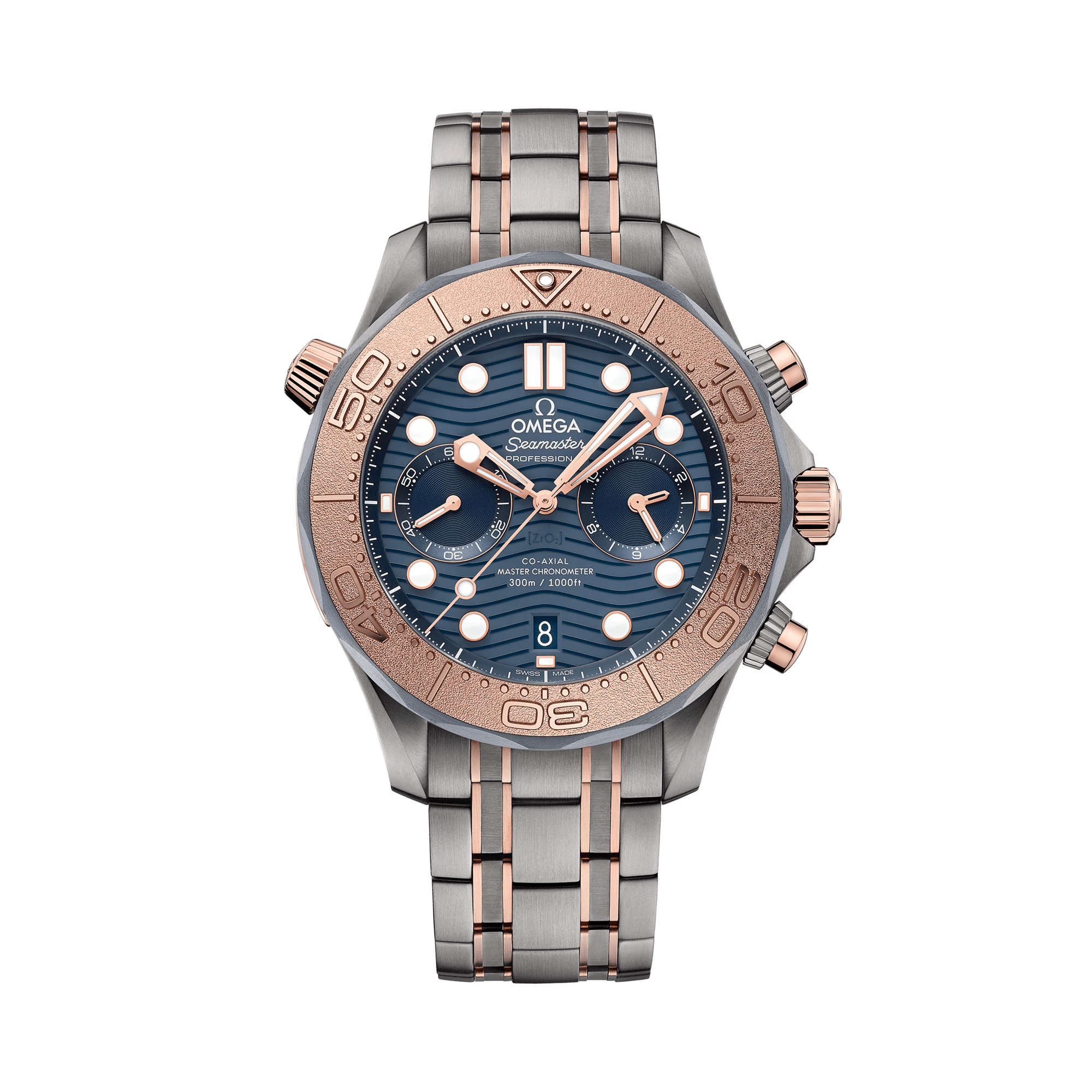 OMEGA Seamaster Diver 300mm Chronograph 44mm, Blue Dial, Baton Numerals_1