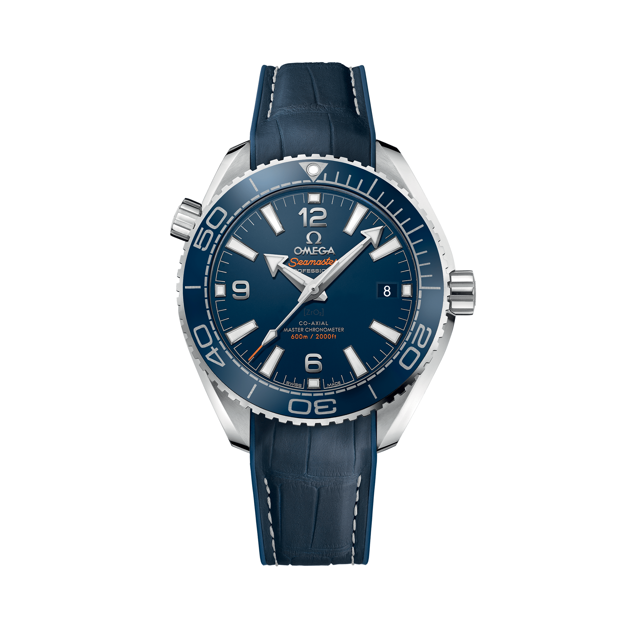 OMEGA Seamaster Planet Ocean 39.5mm, Blue Dial, Arabic & Baton Numeral_1