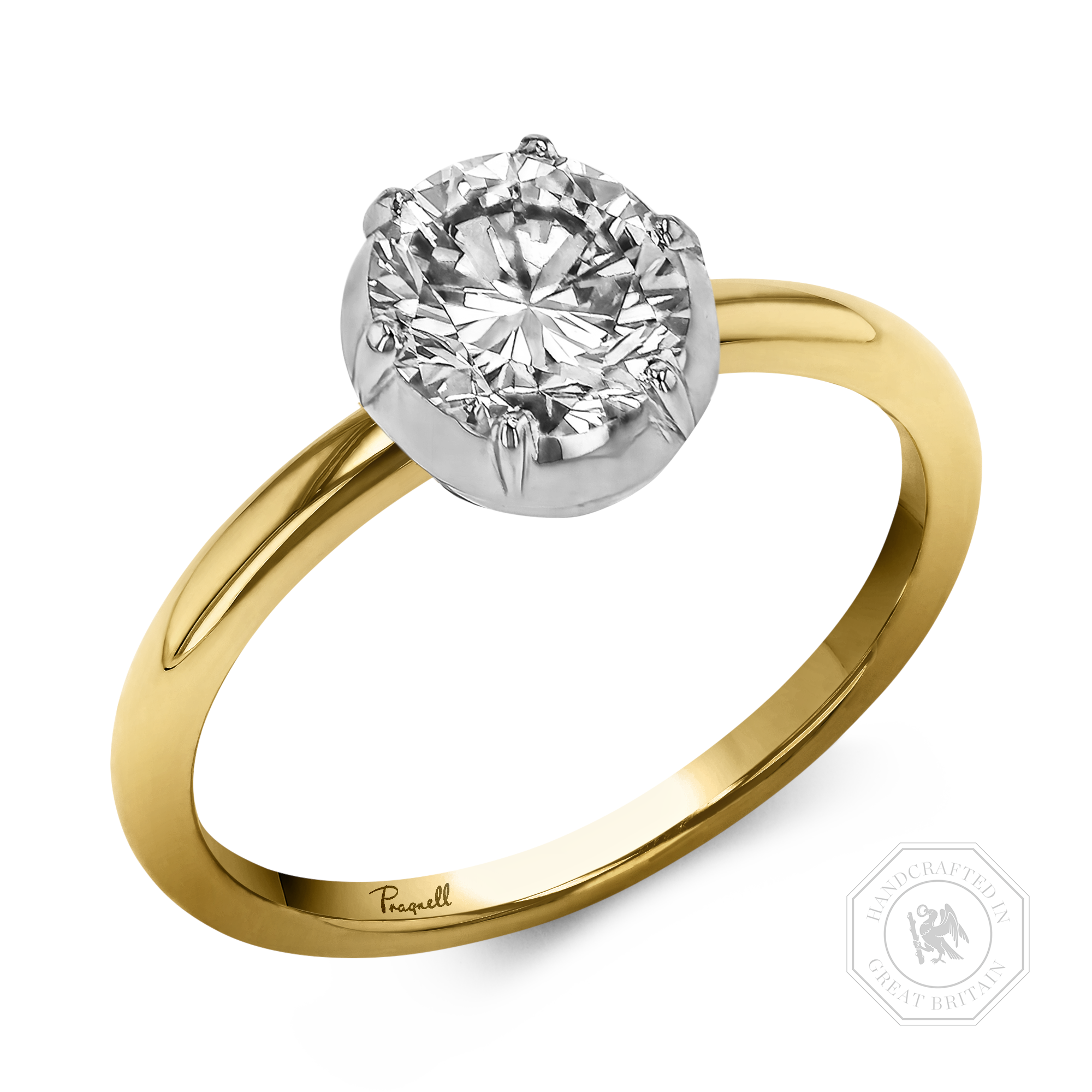 Georgian Setting 1.36ct Diamond Solitaire Ring Brilliant cut, Claw set_1