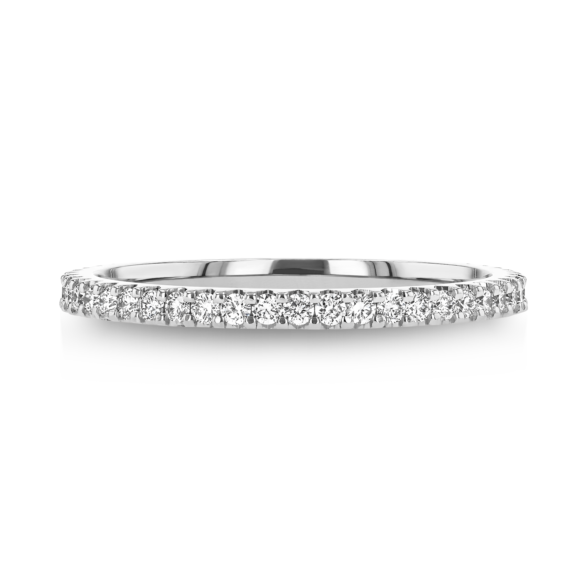 Brilliant Cut Diamond Half Eternity Ring Brilliant Cut, Half Eternity, Thread Set_2