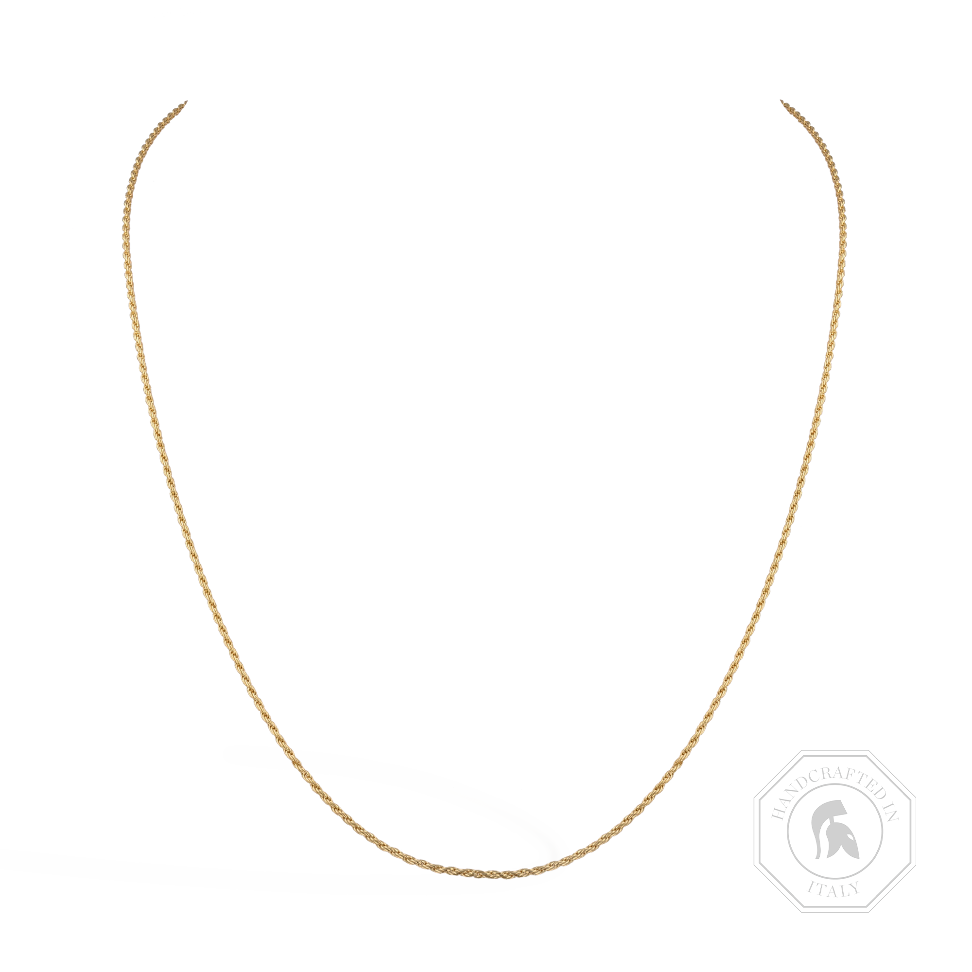Rope Style Chain (45cm) Brilliant Cut, Rubover Set_1