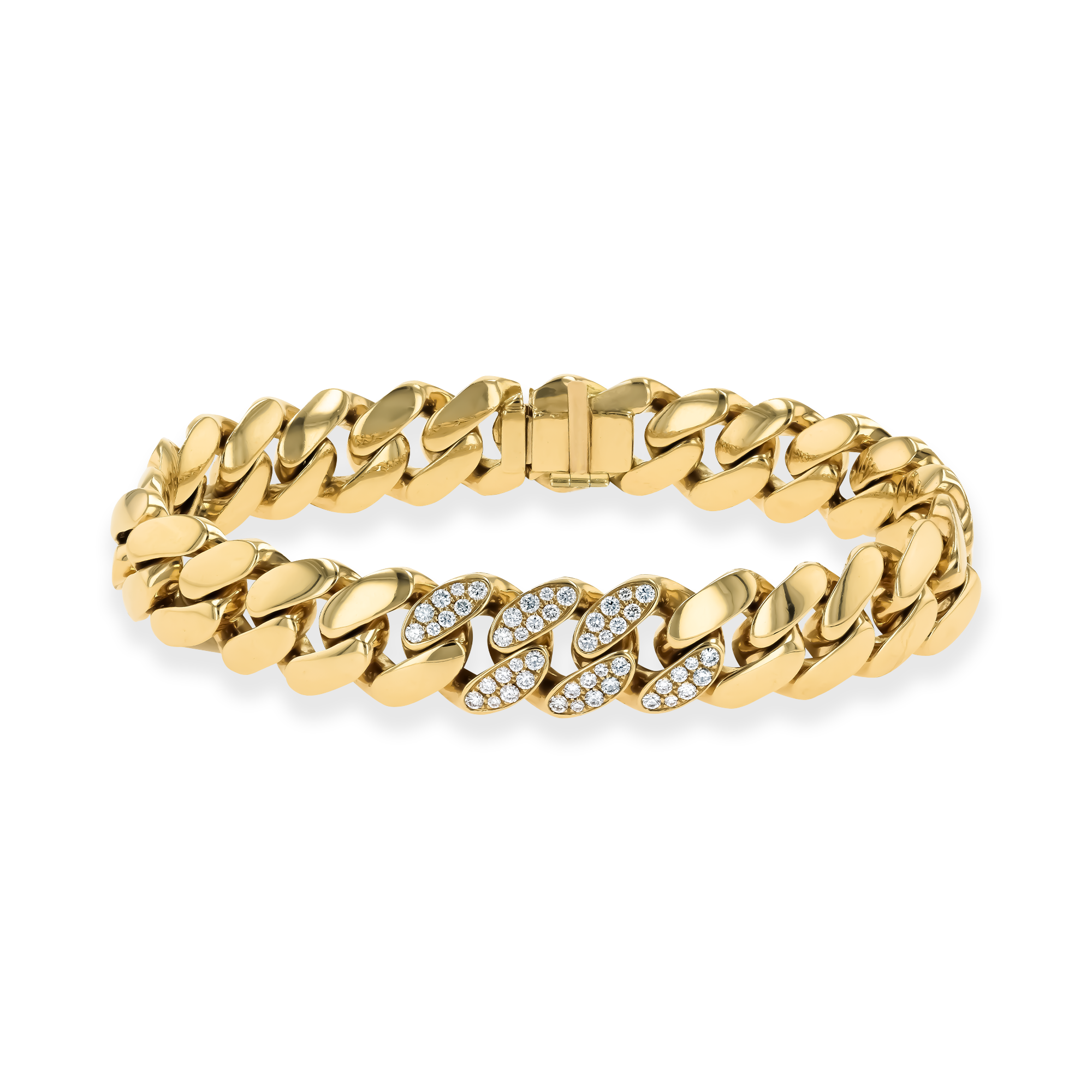18ct Yellow Gold And Diamond Bracelet | Bruce Russell & Son