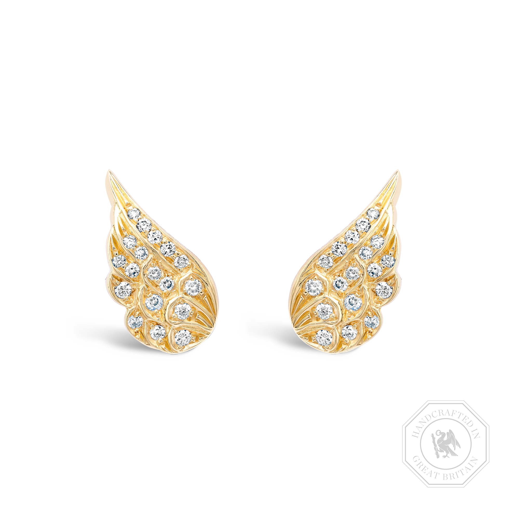 Tiara Small Diamond Earrings Brilliant Cut, Grain Set_1