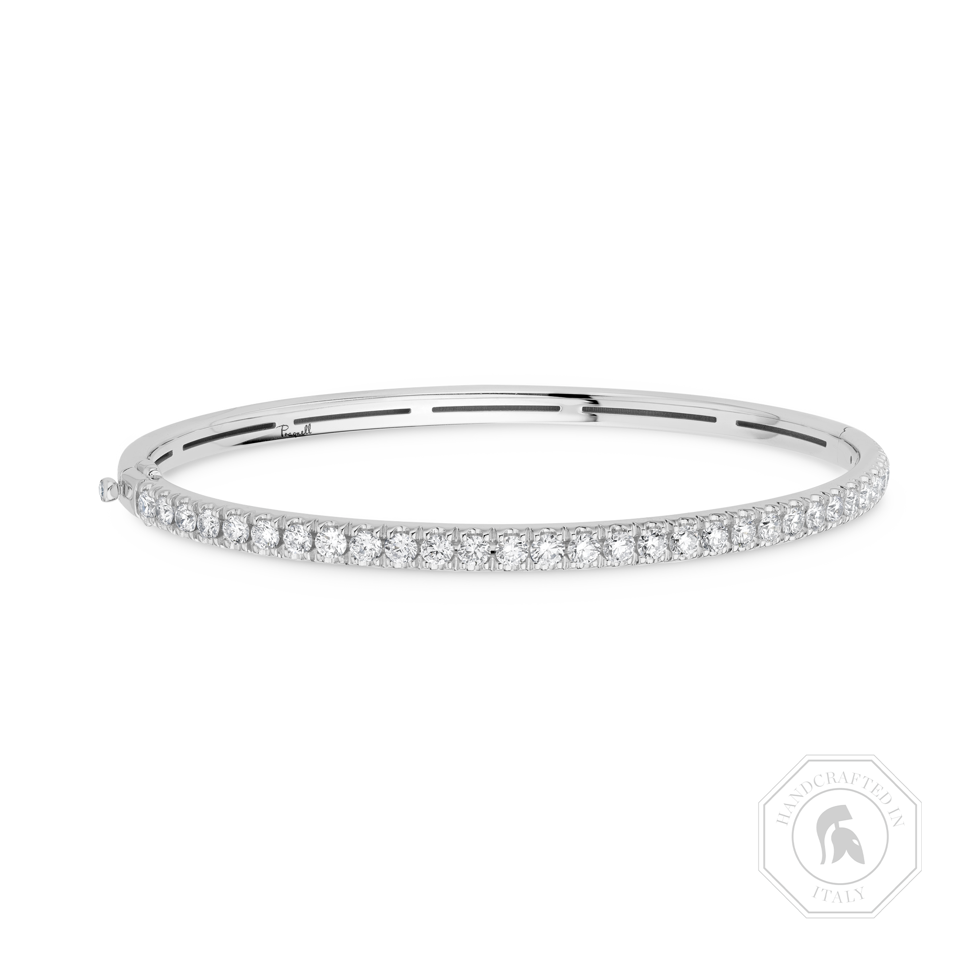 Diamond Half Hoop Bangle Brilliant cut, Claw set_1