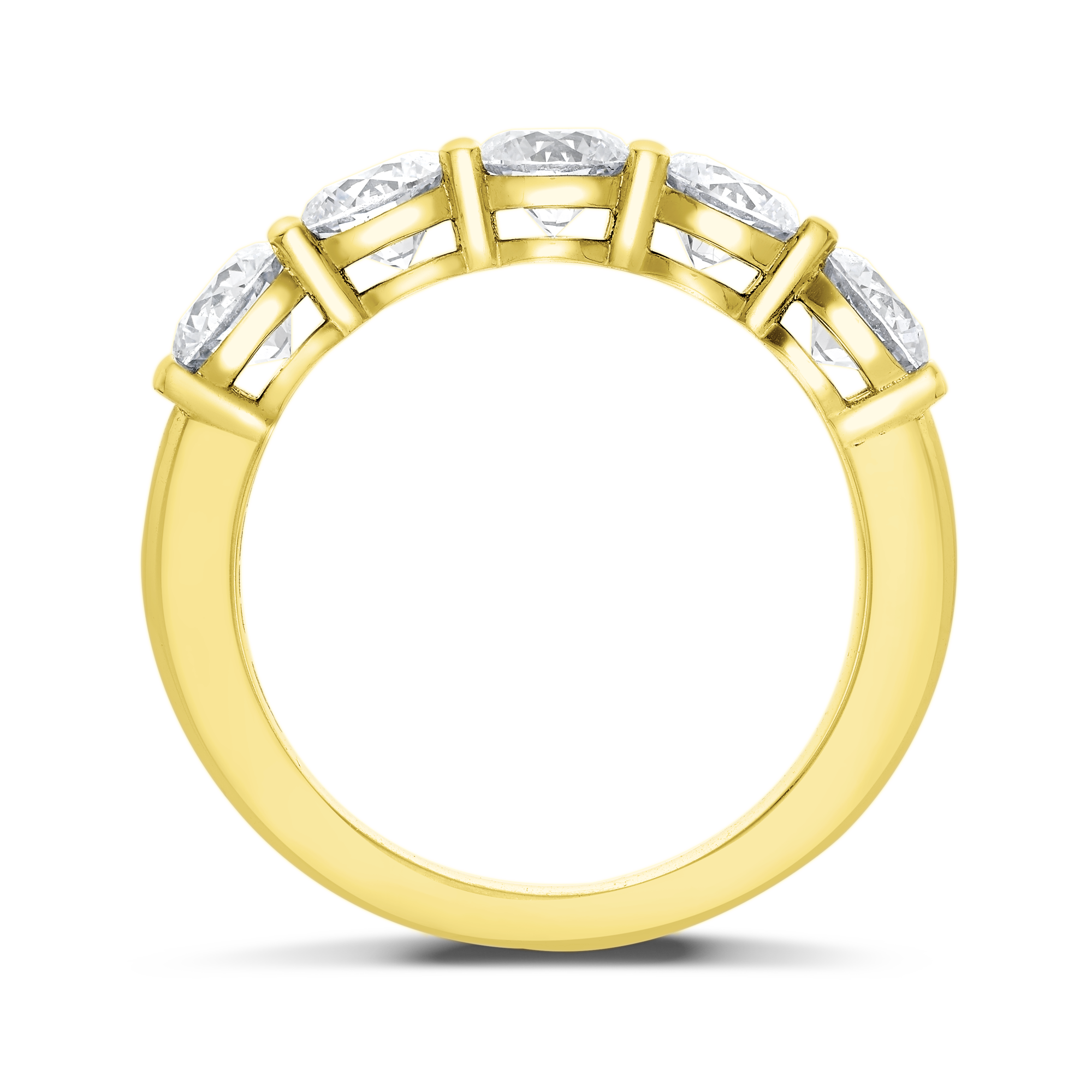 Five Stone Diamond Ring Round Brilliant, Claw Set_3