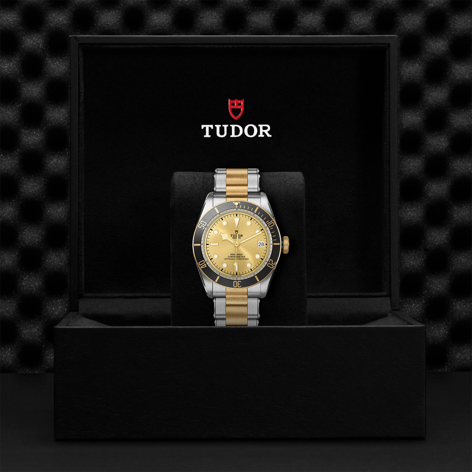 Tudor Black Bay S&G 41mm. Gold Dial. Baton Numerals_3