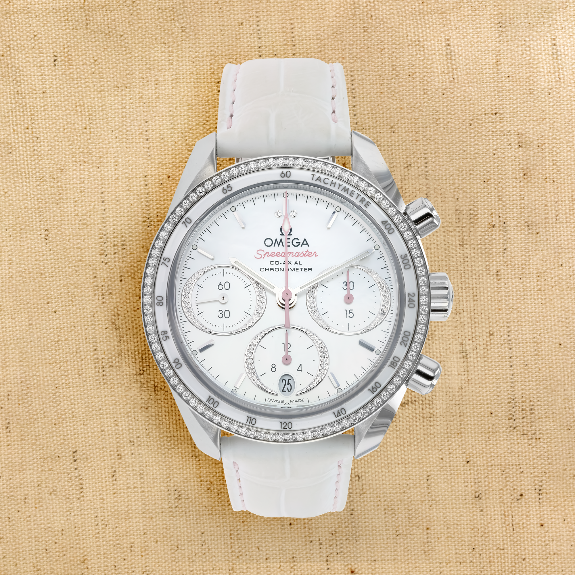 Pre-Owned OMEGA Speedmaster 38 38mm, Mother of Pearl Dial, Baton Numerals_1