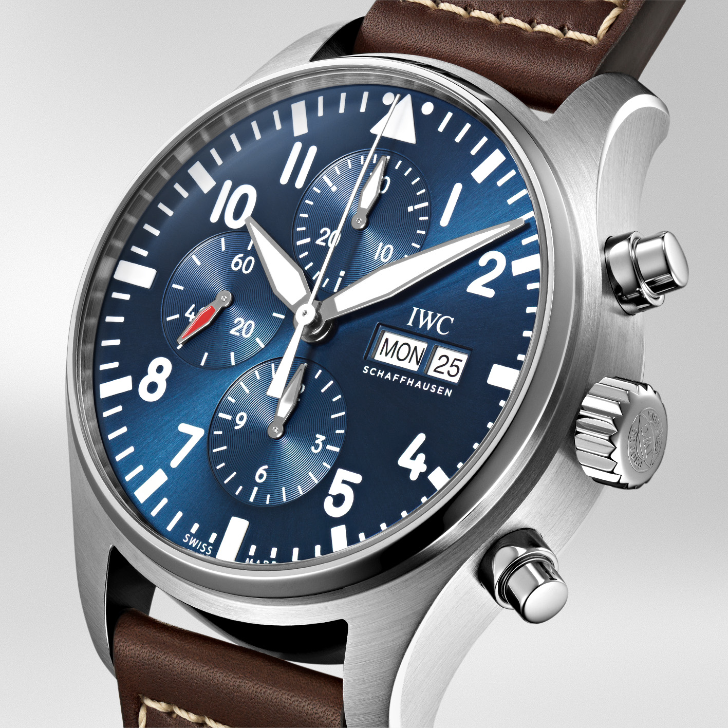 IWC Pilot's Chronograph 42mm, Blue Dial, Arabic/Baton Numerals_2