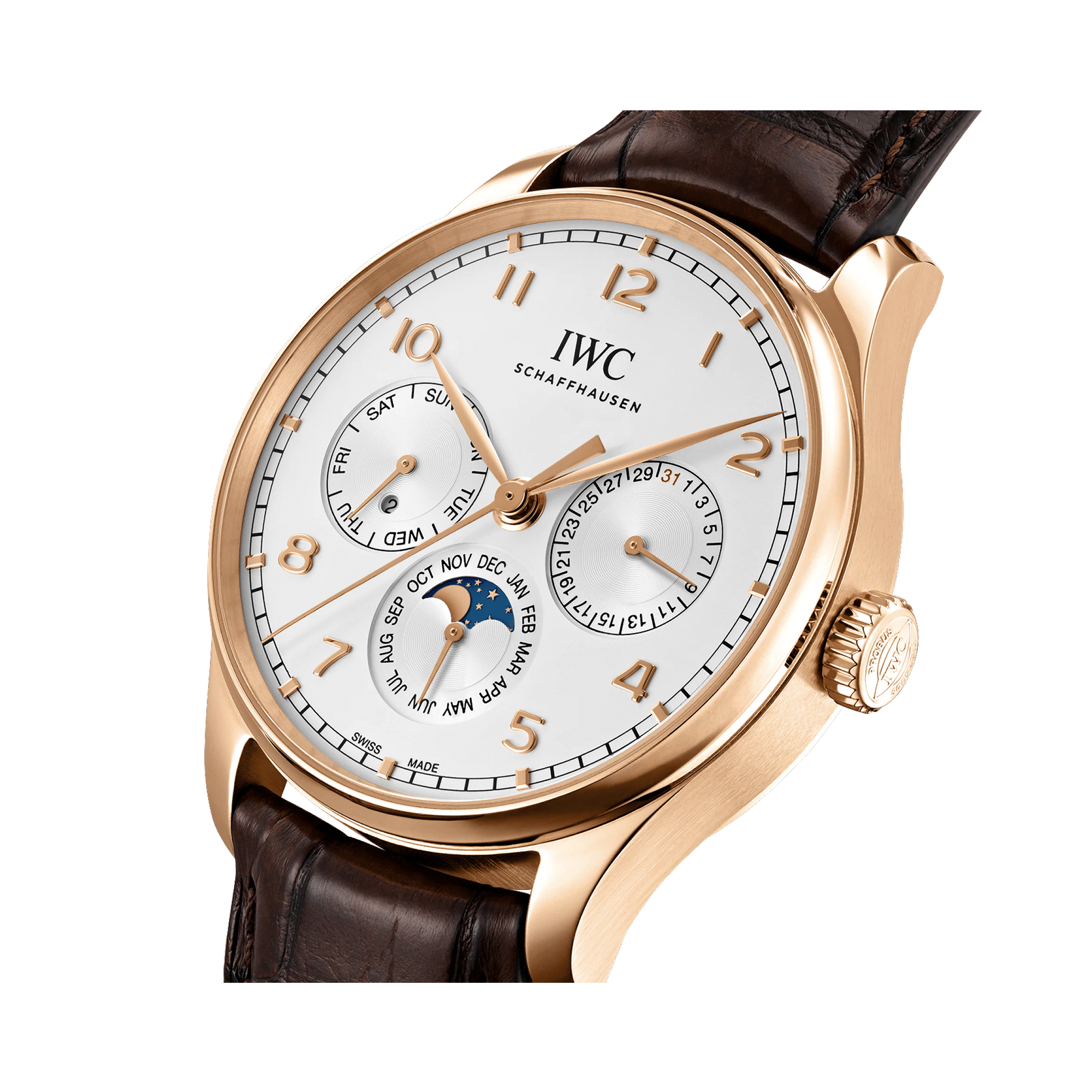 IWC Portugieser Perpetual Calendar 42 42.4mm, Silver Dial, Arabic Numerals_3