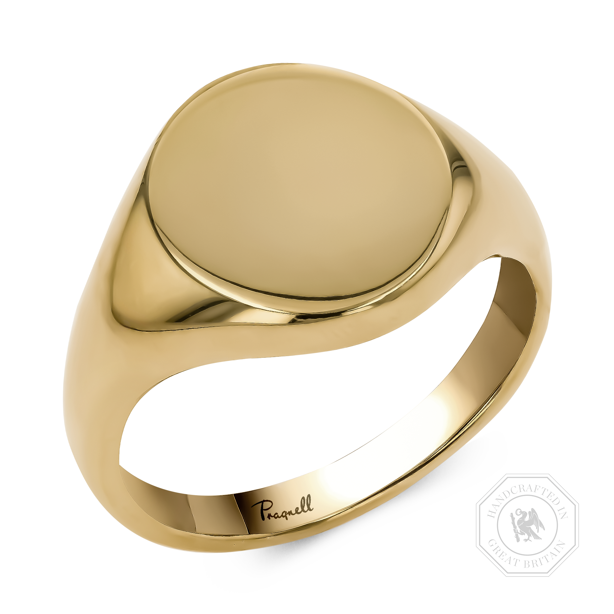 Plain Oval Signet Ring 15mm x 13mm_1