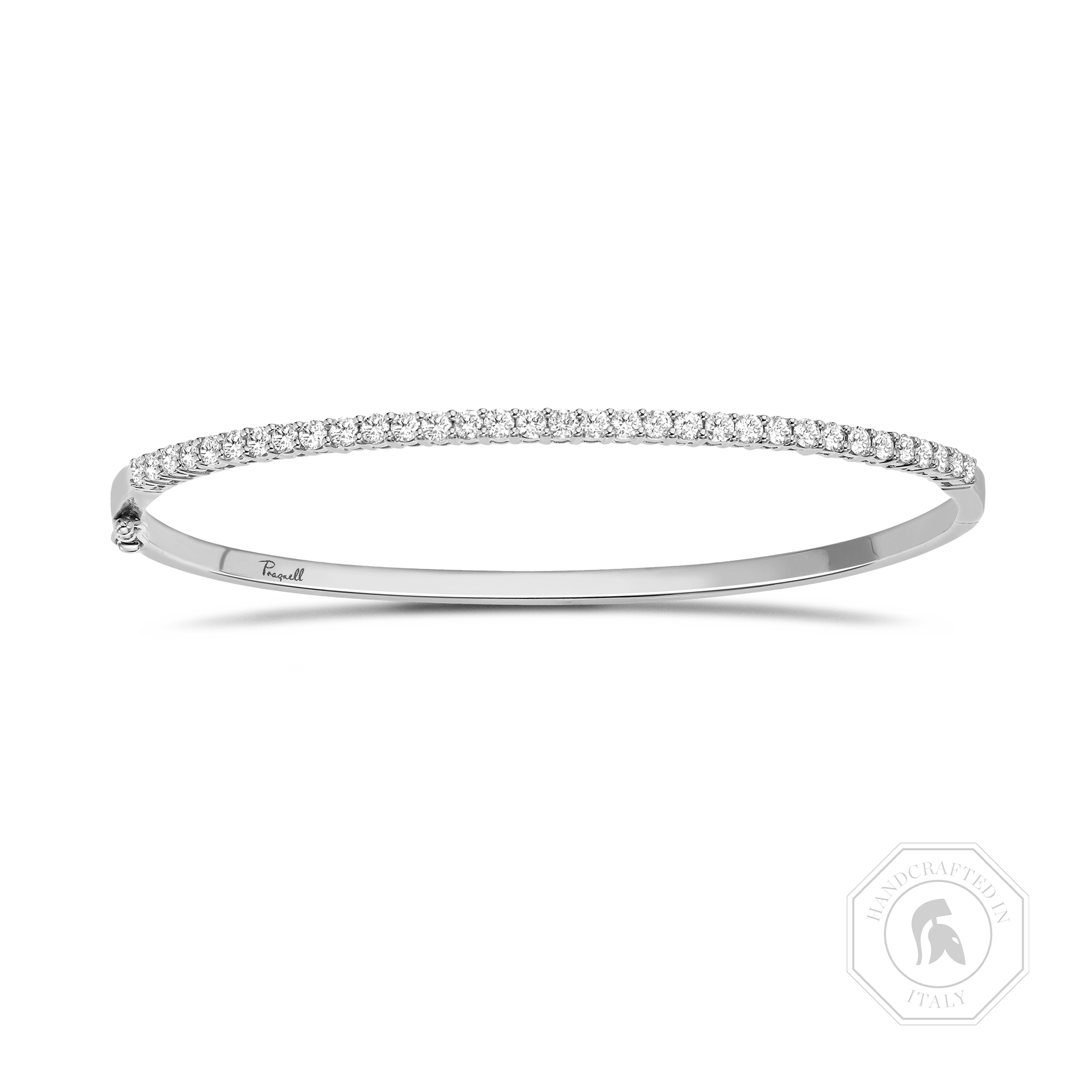 Diamond Half Hoop Bangle Brilliant cut, Claw set_1
